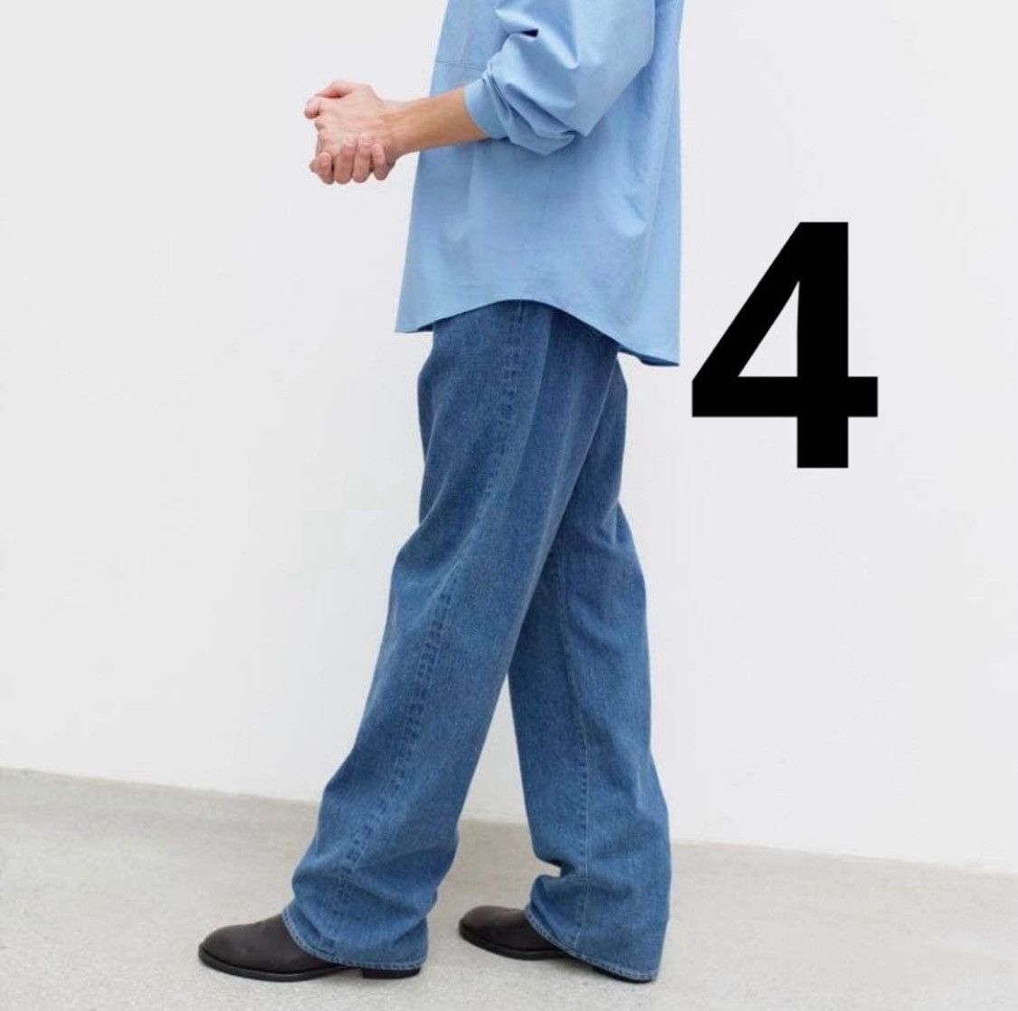 Auralee Auralee SELVEDGE LIGHT DENIM PANTS size 4 Size US 32 / EU 48 - 1 Thumbnail