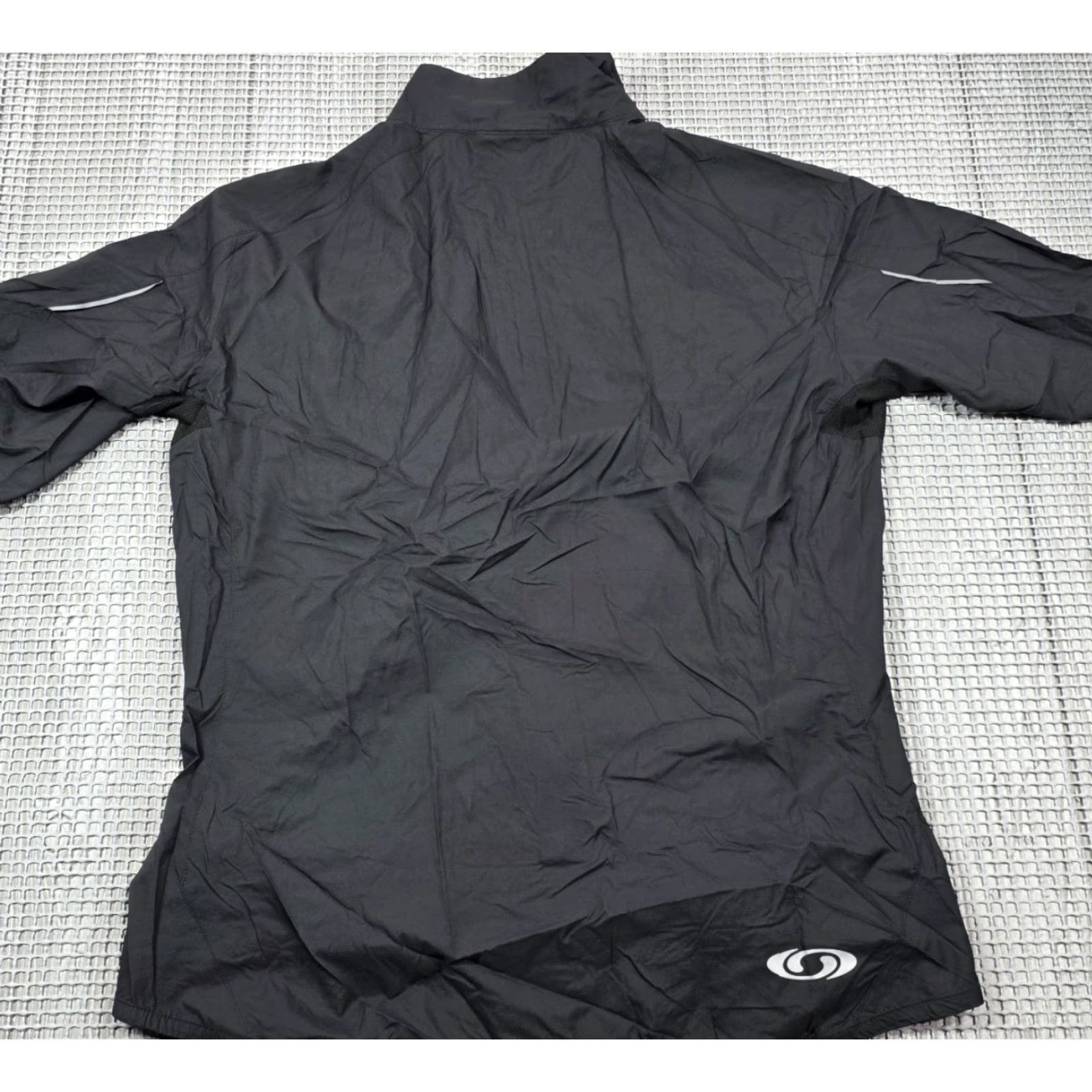 Salomon Salomon ClimaWind Women XL Nordic Ski Jacket Black Lightweight Nylon Windbreaker Jacket Windbreaker, Women XL Black Salomon ClimaWind Size XL / US 12-14 / IT 48-50 - 6 Thumbnail