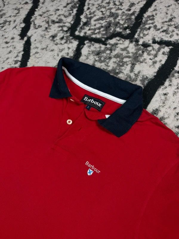 Barbour Barbour red polo shirt with L logo Size US L / EU 52-54 / 3 - 4 Thumbnail
