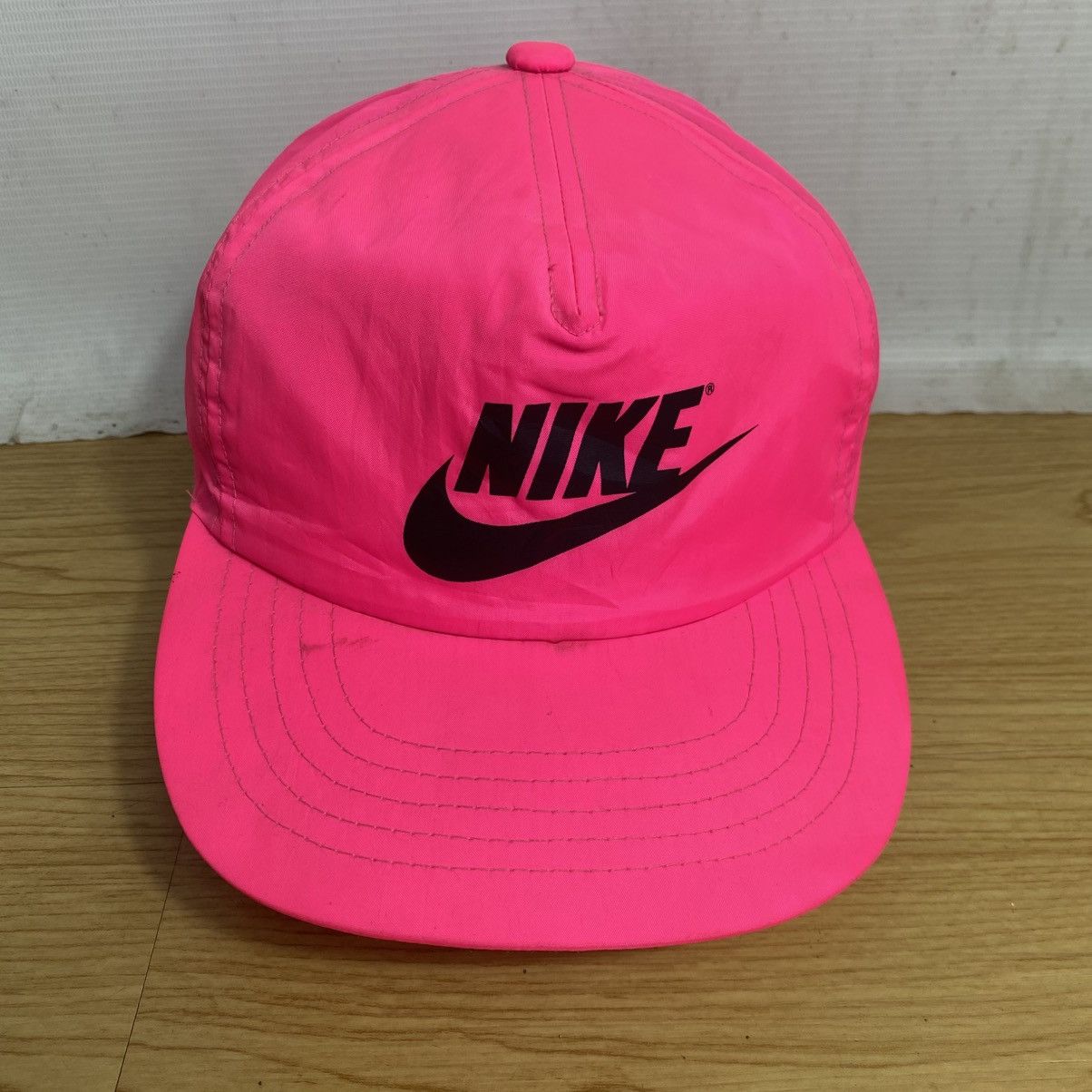 Nike × Vintage Vintage Nike Run Hat Nylon RARE Size ONE SIZE - 1 Thumbnail