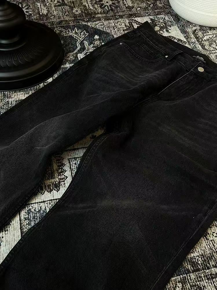 Japanese Brand × Jean High Street Aged Washed Straight Leg Micro Flare Jeans Size US 32 / EU 48 - 3 Thumbnail