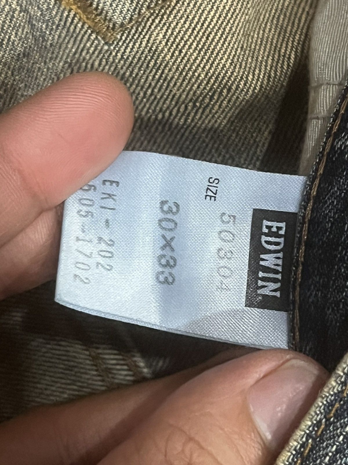 Edwin Vintage Japanese Brand Edwin 503Z Mud Blue Distressed Jeans Size US 30 / EU 46 - 17 Thumbnail