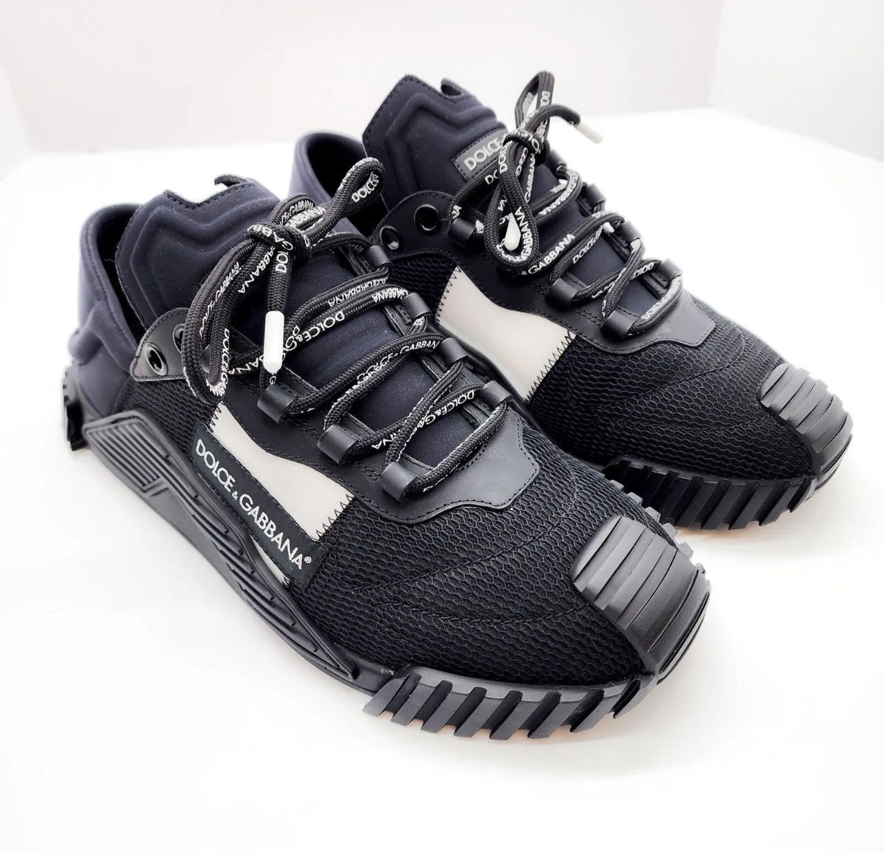 DOLCE GABBANA NSI Black Sneakers Sport Flex UE