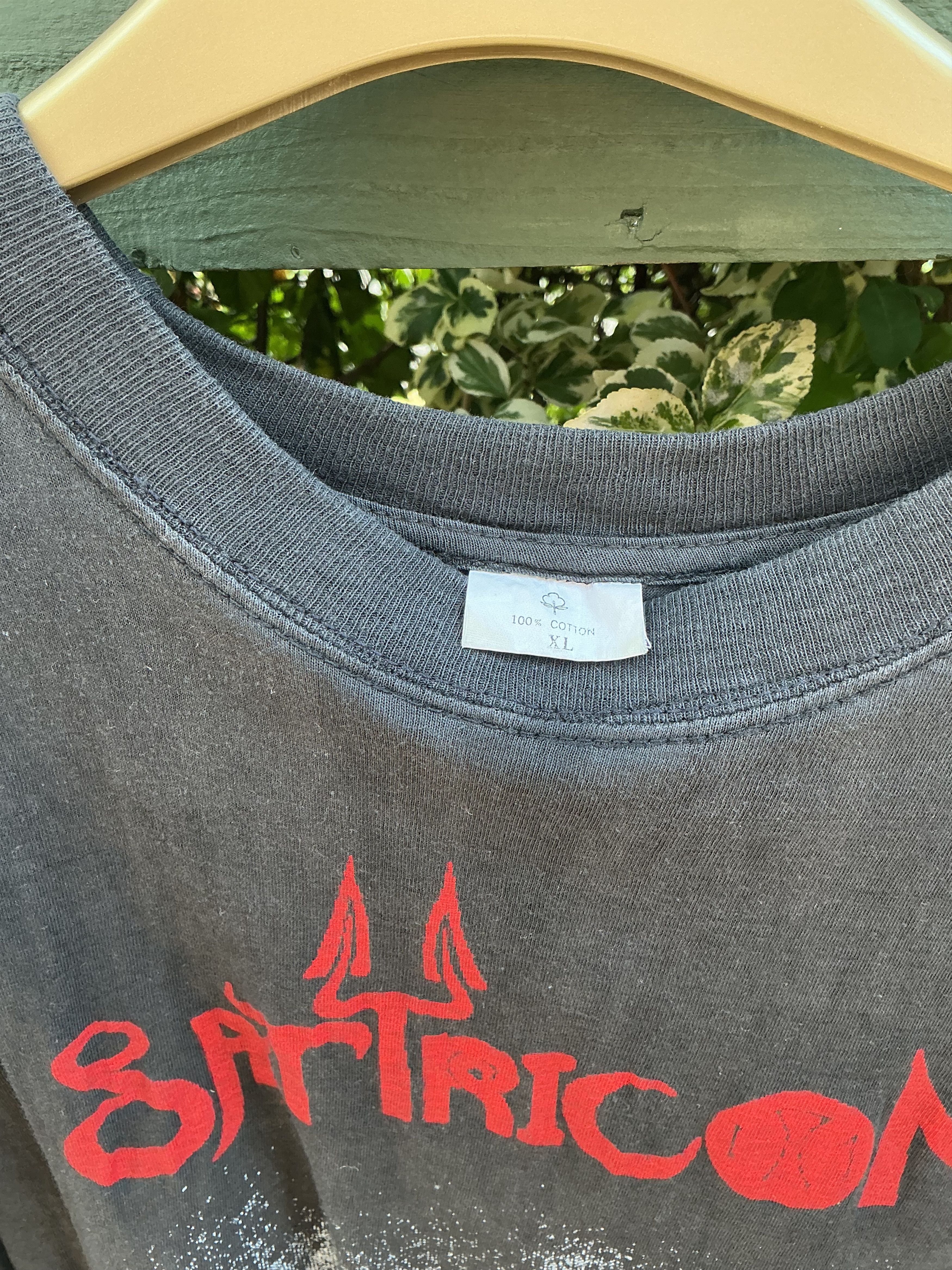 Vintage Very Rare Satyricon Dark Medieval Times shirt 93 Black Metal Size US XL / EU 56 / 4 - 2 Thumbnail