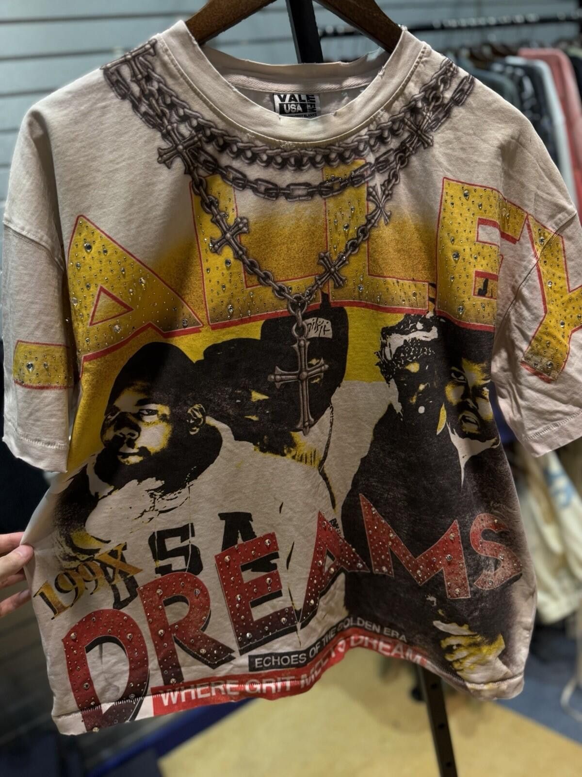 Vale Size Medium - Vale Forever Summer Stone Bling Tee Authentic Size M / US 6-8 / IT 42-44 - 4 Thumbnail