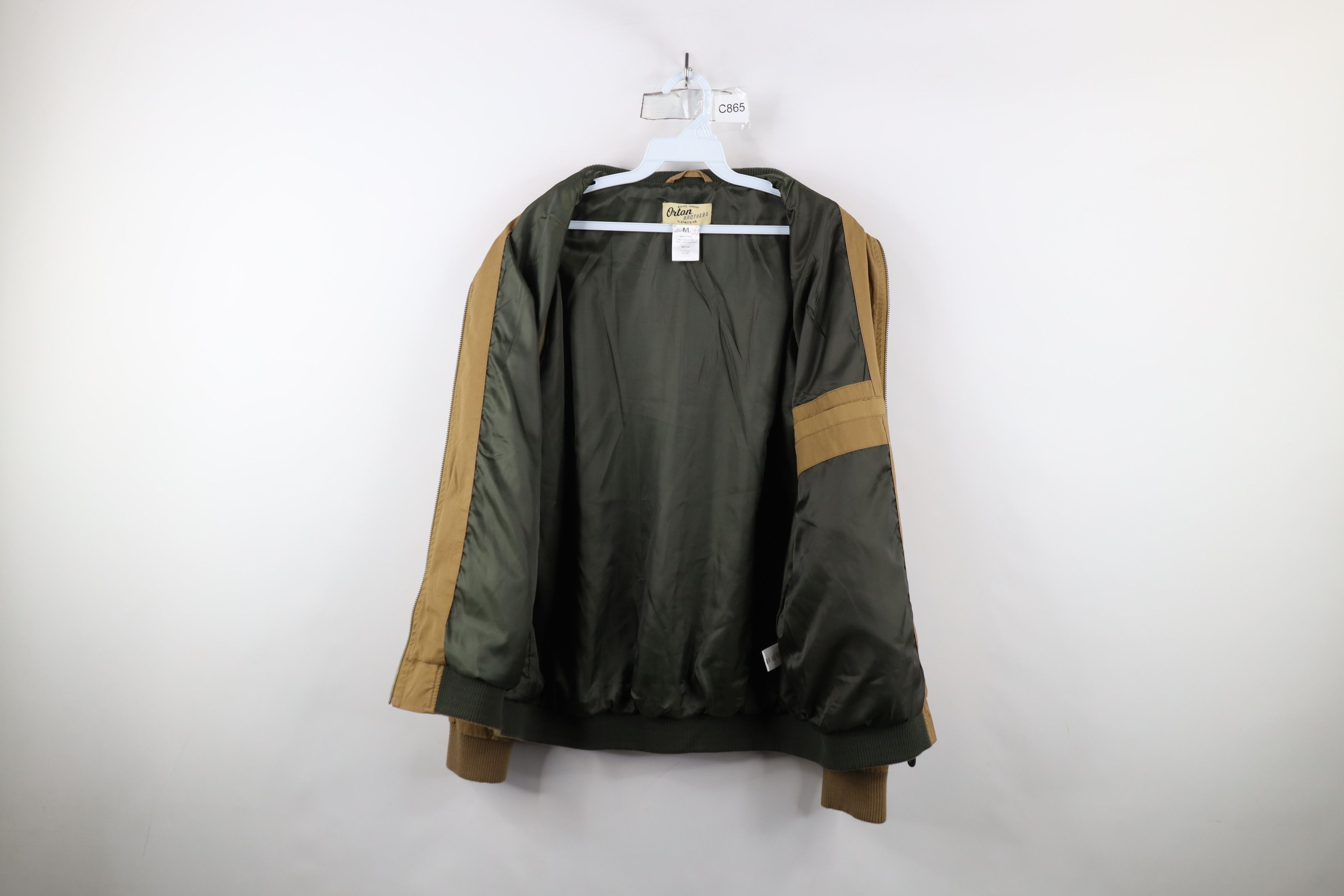 Vintage Orton Brothers Distressed Lined Full Zip Bomber Jacket Brown Size US M / EU 48-50 / 2 - 9 Thumbnail