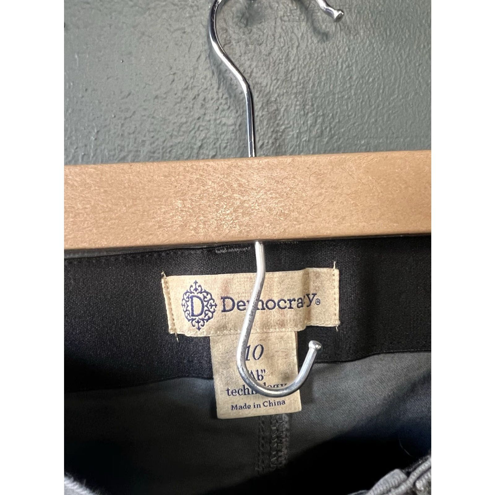 Vintage Democracy Women Gray Cargo Pants Size 10 Regular Stretch Fit Size 32" / US 10 / IT 46 - 3 Thumbnail