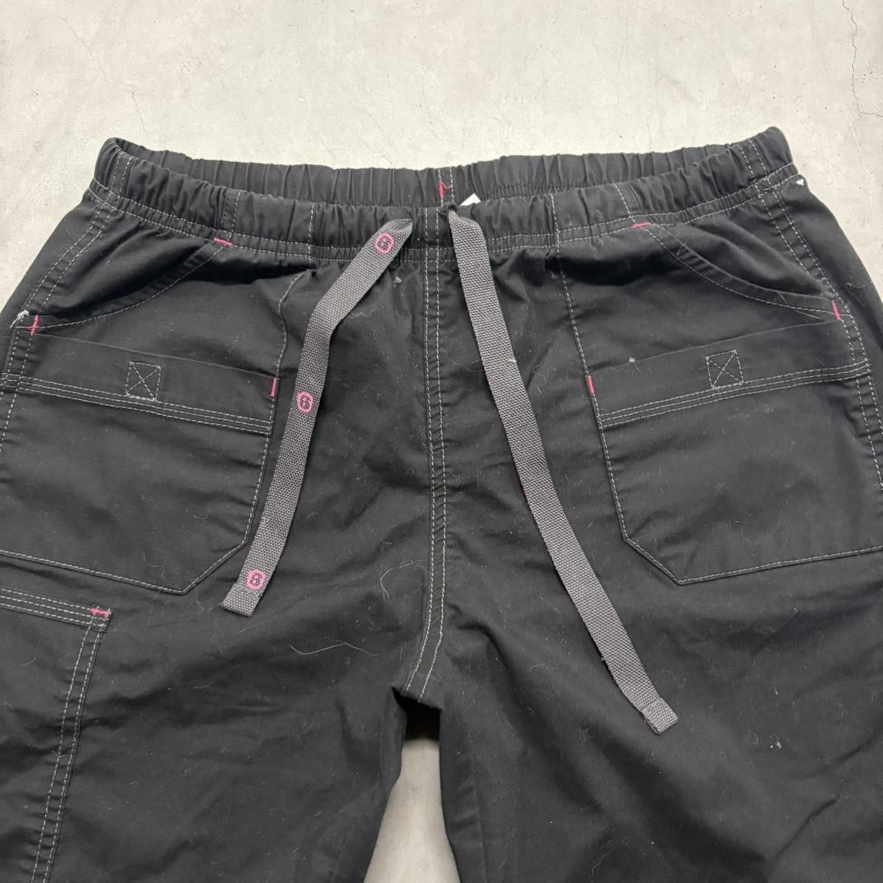 Vintage Crazy Vintage Y2K 2000s Baggy Wideleg Black with pink accents sweatpants! Size US 32 / EU 48 - 4 Thumbnail