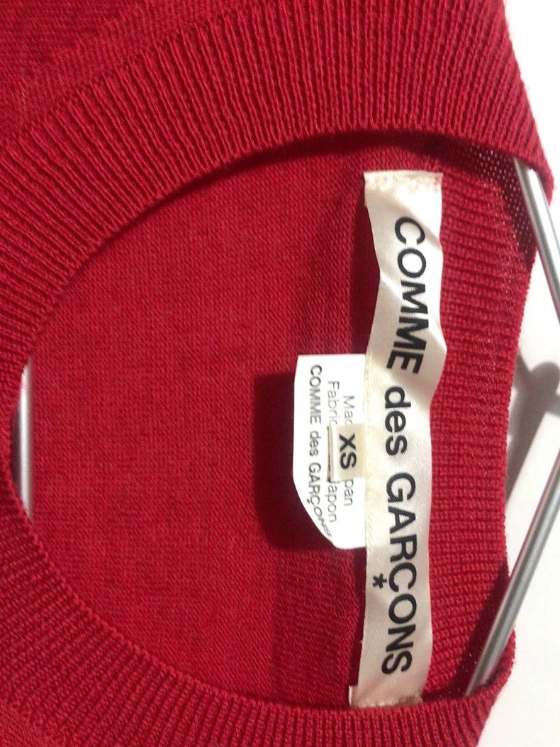 Comme des Garcons Comme des Garcons Knitted cardigan coat is red Size XS / US 0-2 / IT 36-38 - 2 Thumbnail