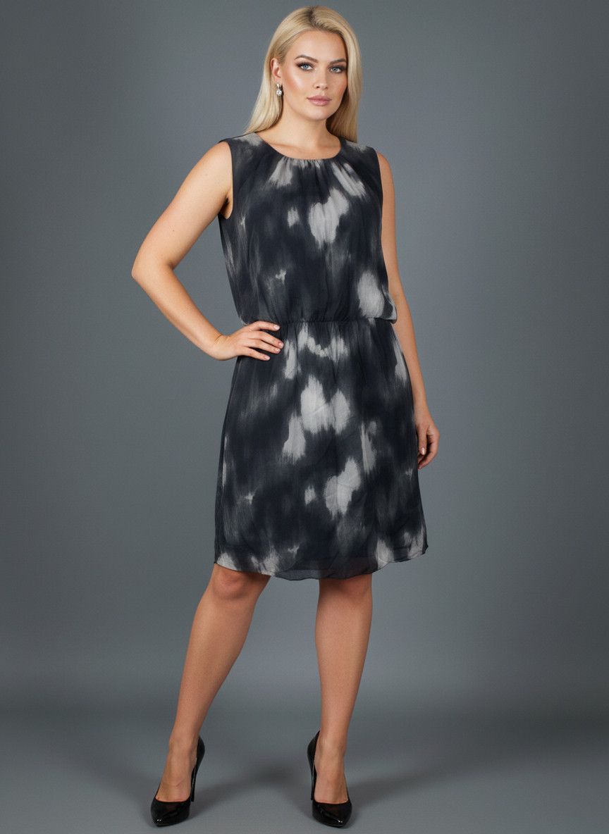 Kenneth Cole Kenneth Cole Midi Silk Evening Dress Size XL / US 12-14 / IT 48-50 - 1 Thumbnail