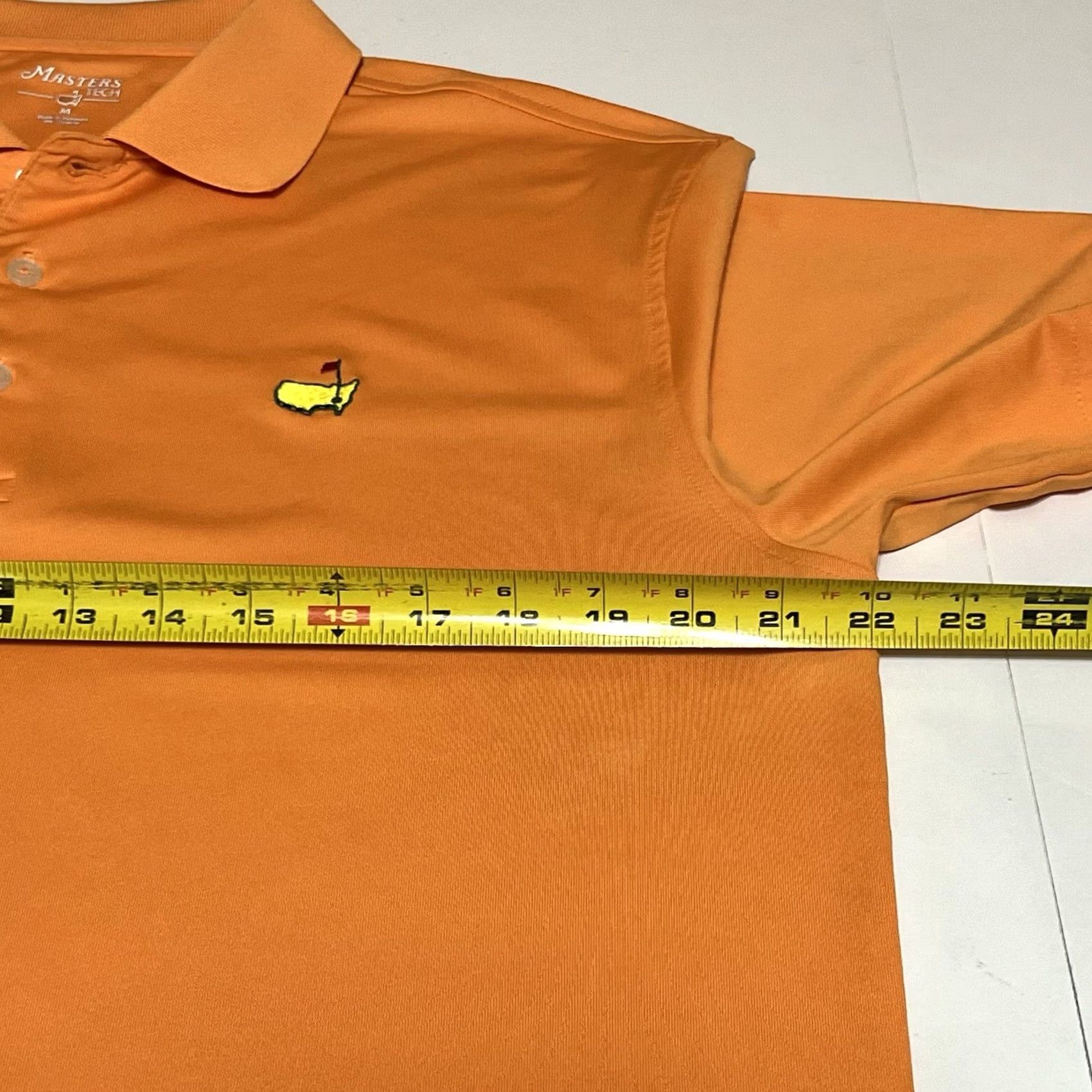 Vintage Masters Tech Polo Shirt Men Medium Orange Stretch Performance Golf Size US M / EU 48-50 / 2 - 6 Thumbnail
