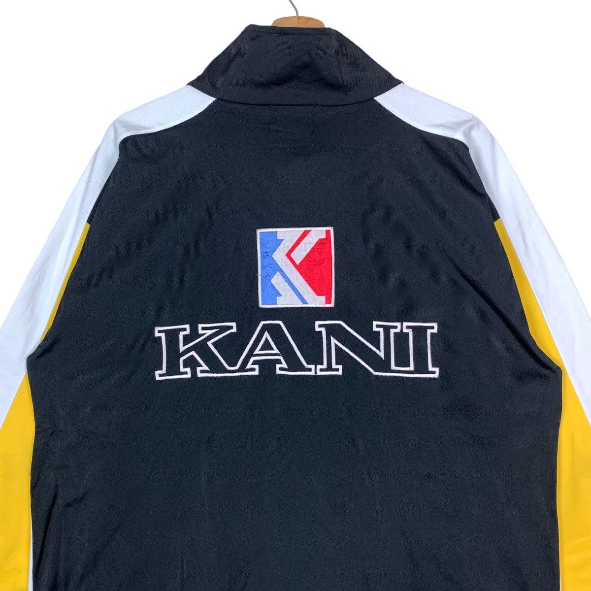 Vintage Kani Sport Spell Out Tri Tone Zipper Coach Jacket