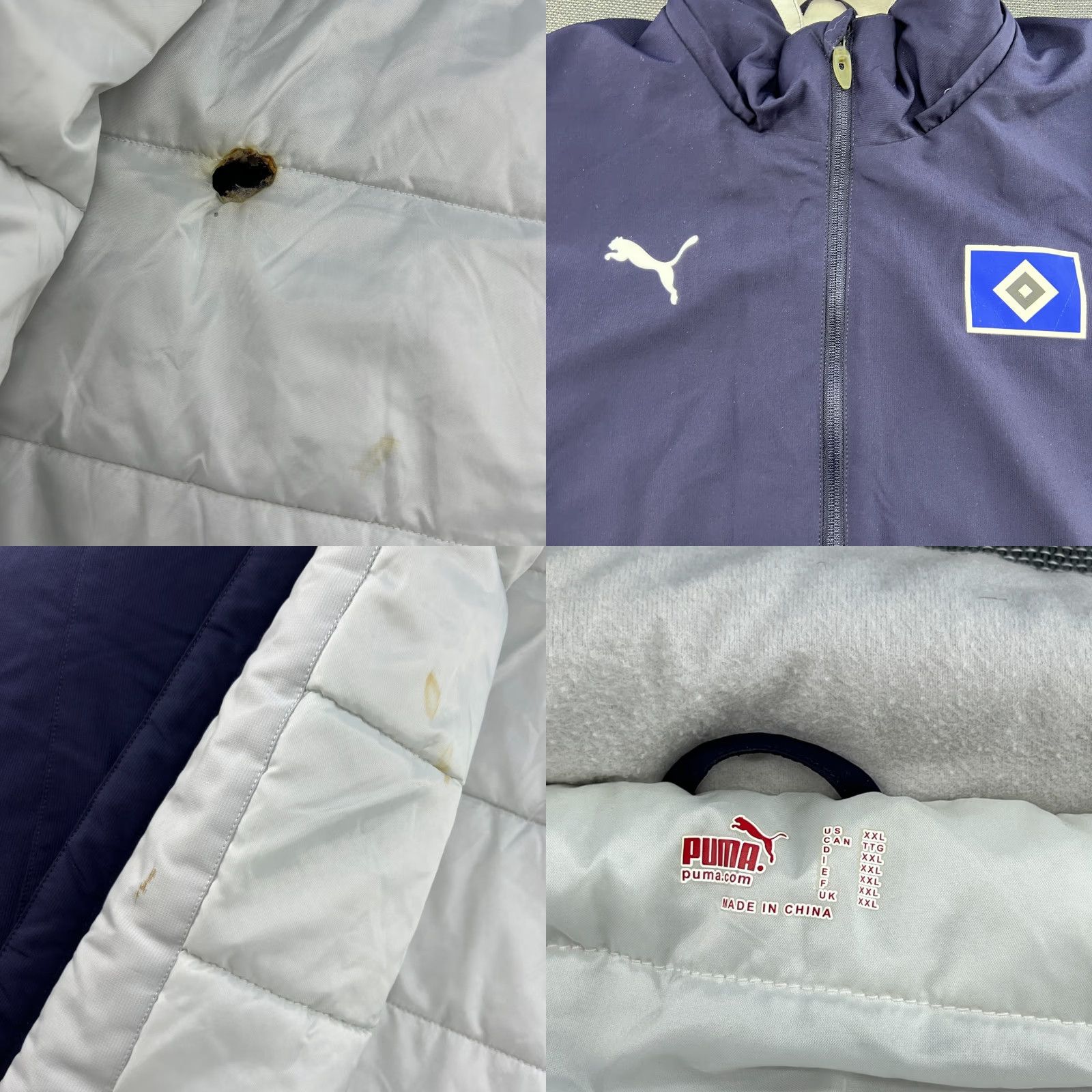 Puma PUMA Blue Jacket Mens 2XL Parka Hamburg SV Full Zip Hooded Vintage? Size US XXL / EU 58 / 5 - 8 Thumbnail