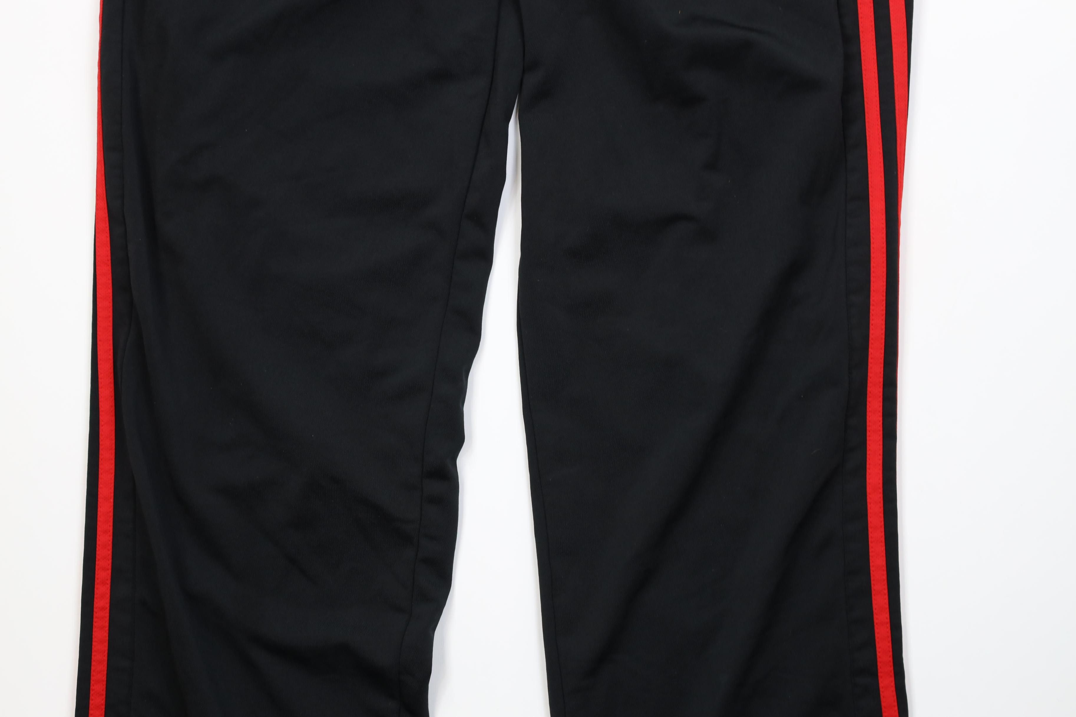 Adidas Vintage Y2K Adidas Striped Wide Leg Sweatpants Pants Black Size US 36 / EU 52 - 3 Thumbnail