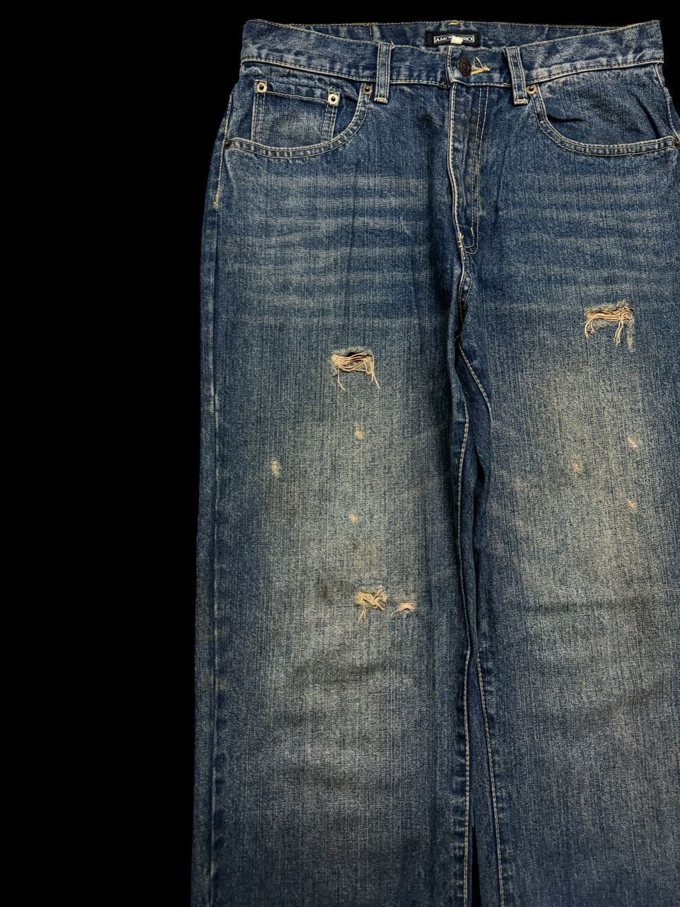 Hysteric Glamour INSANE 90s Amore Puro Baggy Rusty Mudwash Distressed Ripped Size US 29 - 4 Thumbnail