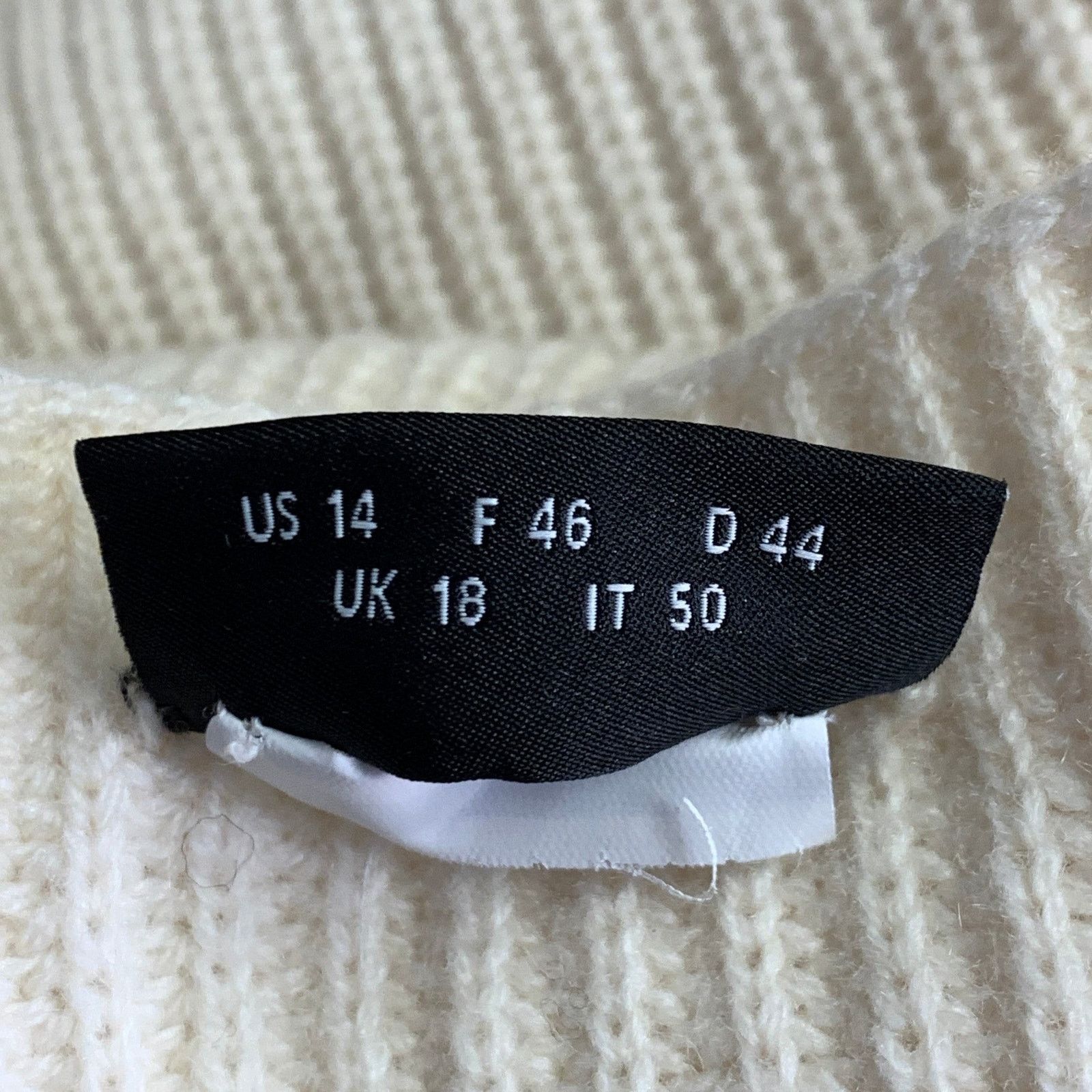 Akris 14 Off White Cashmere Rib Knit Zippers Crew Neck Sweater Size XL / US 12-14 / IT 48-50 - 9 Thumbnail