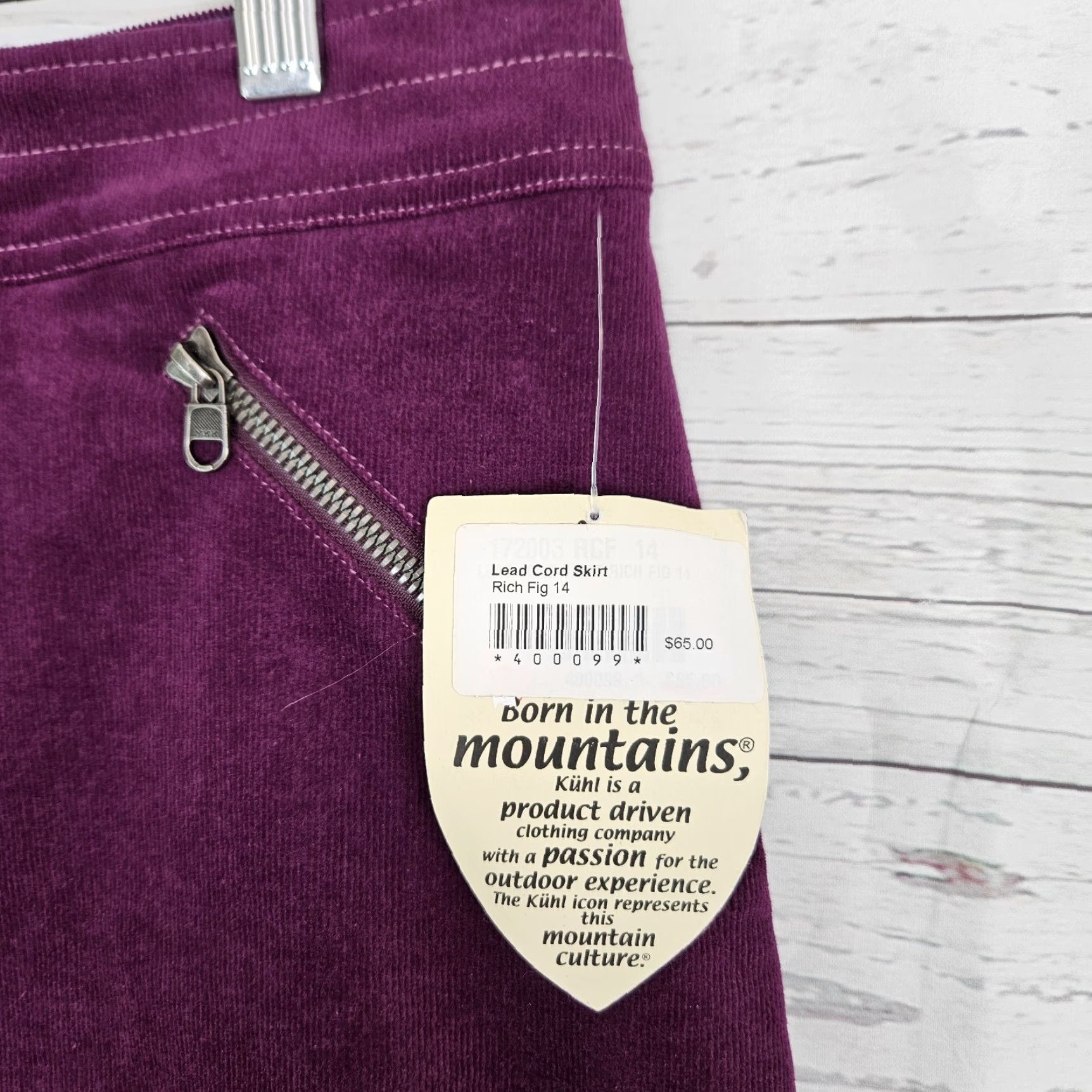 Vintage Kuhl Womens Corduroy Skirt Sz 14 Purple Pockets Cotton Blend Short Straight & Pencil Vintage? (No, not vintage) Size 36" / US 14 / IT 50 - 2 Thumbnail