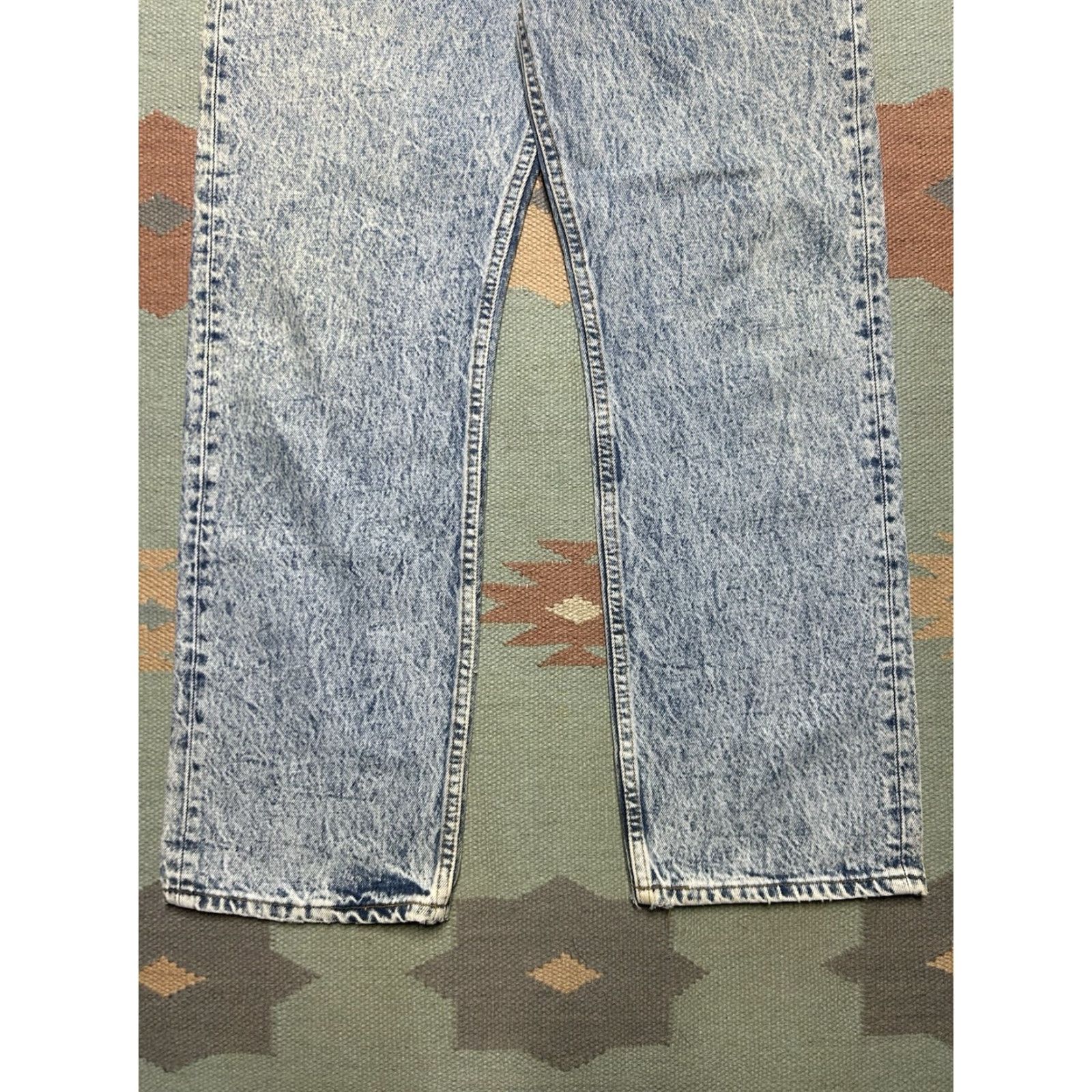Levi's VINTAGE Levi’s 501 Jeans USA 80s acid stone wash button fly straight leg 32x29 Beige Mens Regular Jeans Size US 32 / EU 48 - 6 Thumbnail