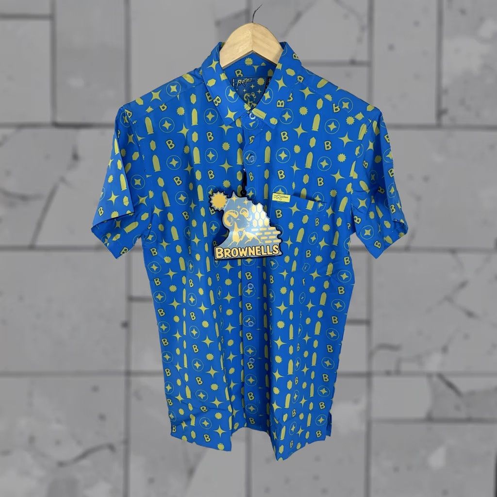 Etro VINTAGE Retro Rifle Shirt Mens S Blue Brownells Collab Button Ammo Bullet NEW Size US S / EU 44-46 / 1 - 1 Thumbnail
