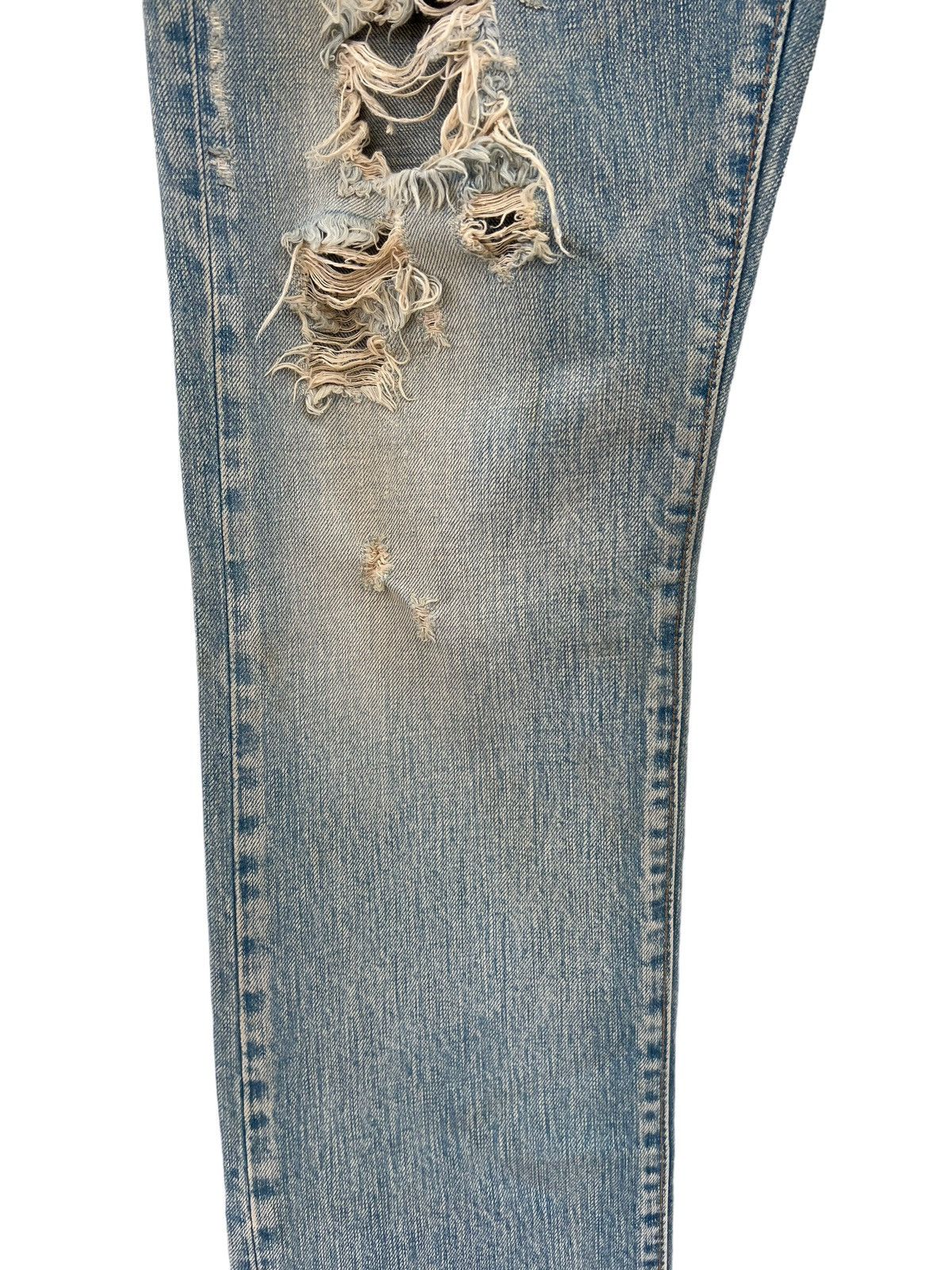 Japanese Brand Rivet & Blue Japan Distressed Muddy Denim Jeans Size US 30 / EU 46 - 8 Thumbnail