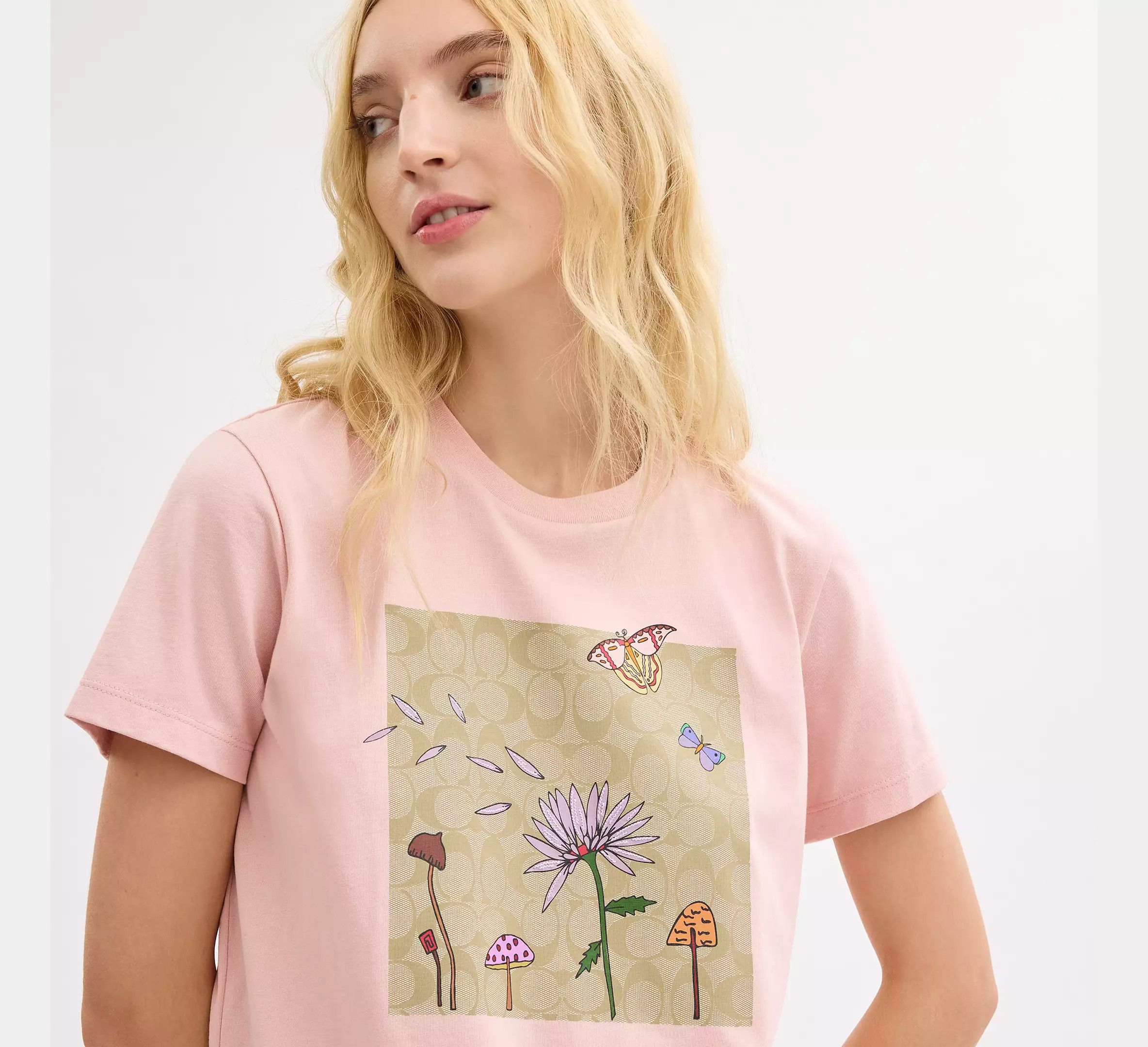 Coach Coach X Observed By Us Florals Signature Square T Shirt Size M / US 6-8 / IT 42-44 - 2 Thumbnail