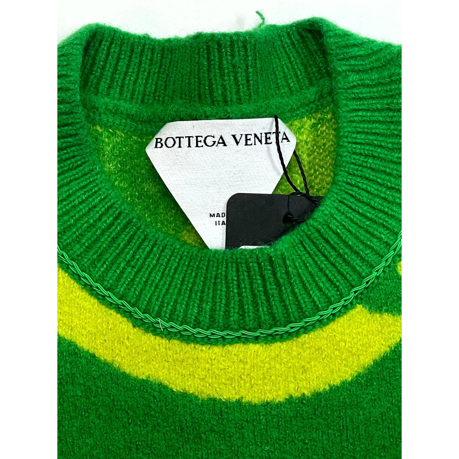 Bottega Veneta Bottega Veneta Green & Yellow Sweater Size US S / EU 44-46 / 1 - 2 Thumbnail