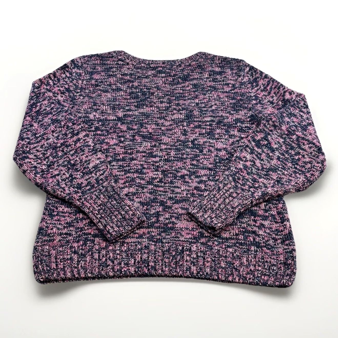 FatFace FatFace Fleur jumper UK12 navy & pink marl Women’s knit Pullover Crew Neck Vgc Size XL / US 12-14 / IT 48-50 - 2 Thumbnail