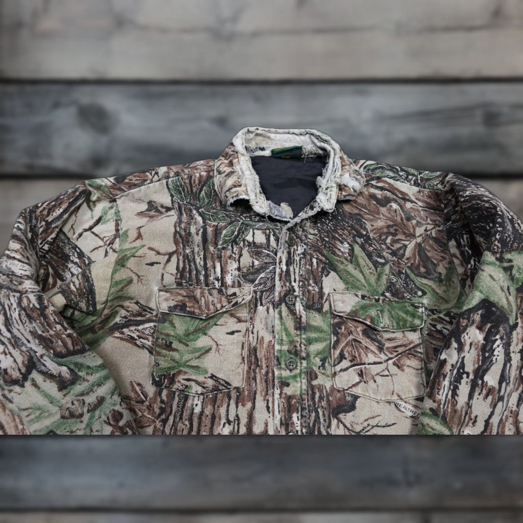 Vintage VINTAGE Cabela's Camouflage Flannel Shirt Mens L Brown Quilted Heavyweight Long Sleeve Button-Up Collar-Down Outdoorsy 90s Theme Mens Size US L / EU 52-54 / 3 - 1 Thumbnail