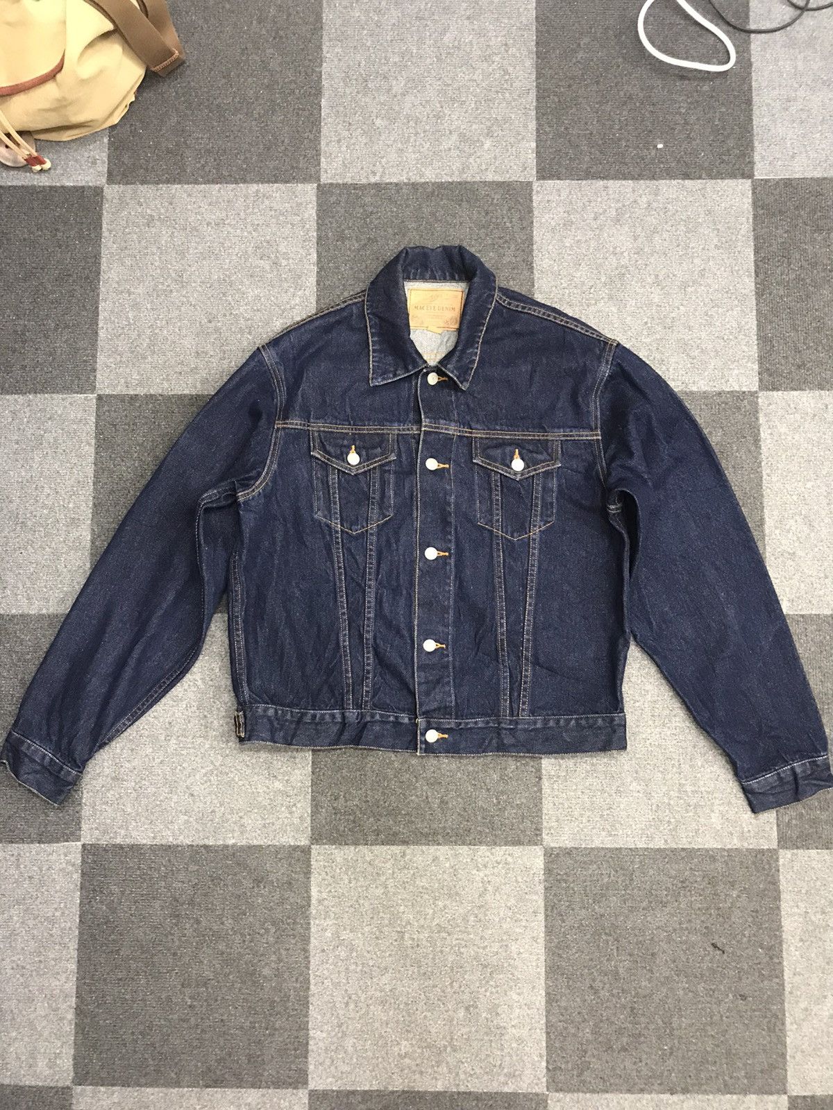 Japanese Brand MAC EYE DENIM TRUCKER jacket Size US L / EU 52-54 / 3 - 3 Thumbnail