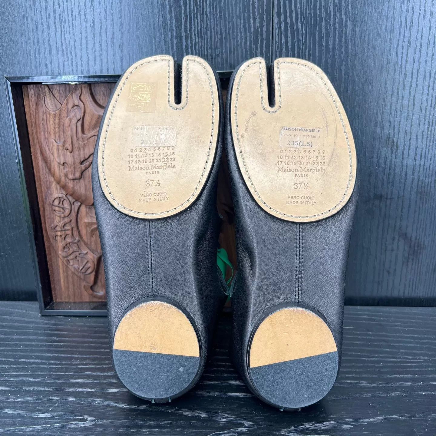 Maison Margiela Margiela Tabi Sheepskin Ankle Wrap Ballerina 99 New 37.5 Size US 7 / IT 37 - 7 Thumbnail