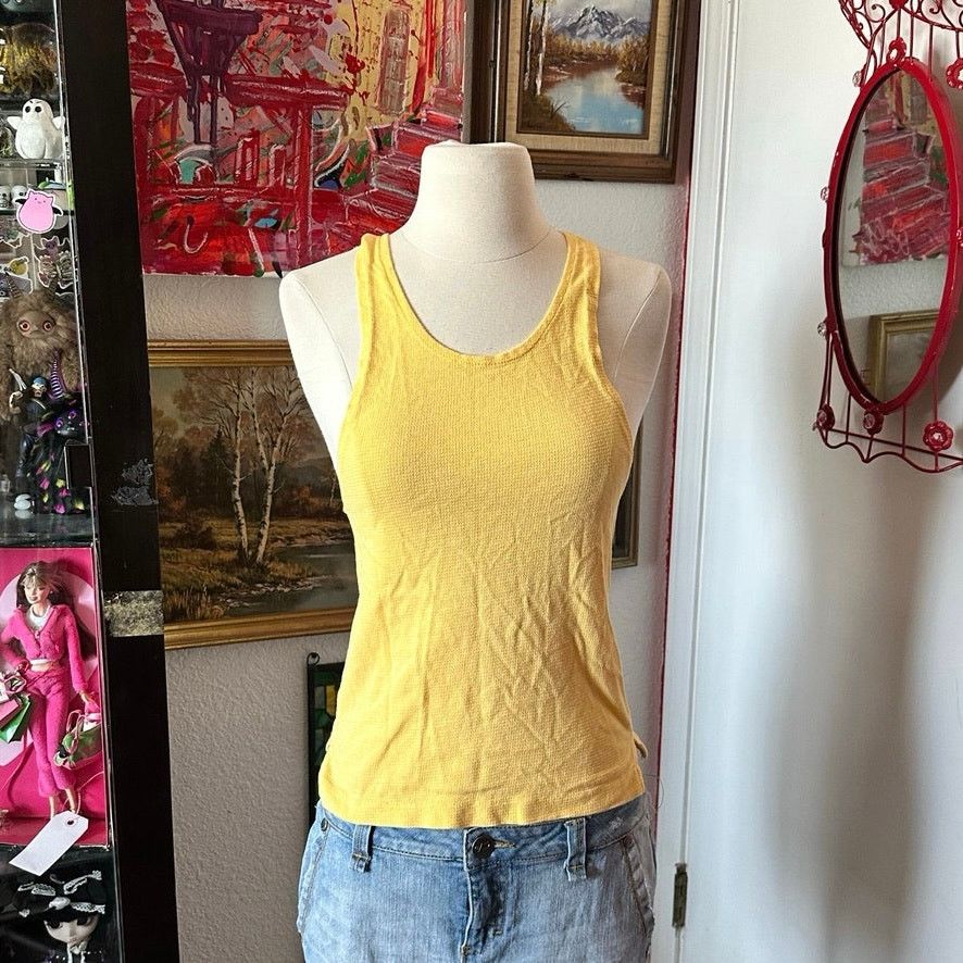 Other dockwear yellow knit tank top Size S / US 4 / IT 40 - 1 Thumbnail