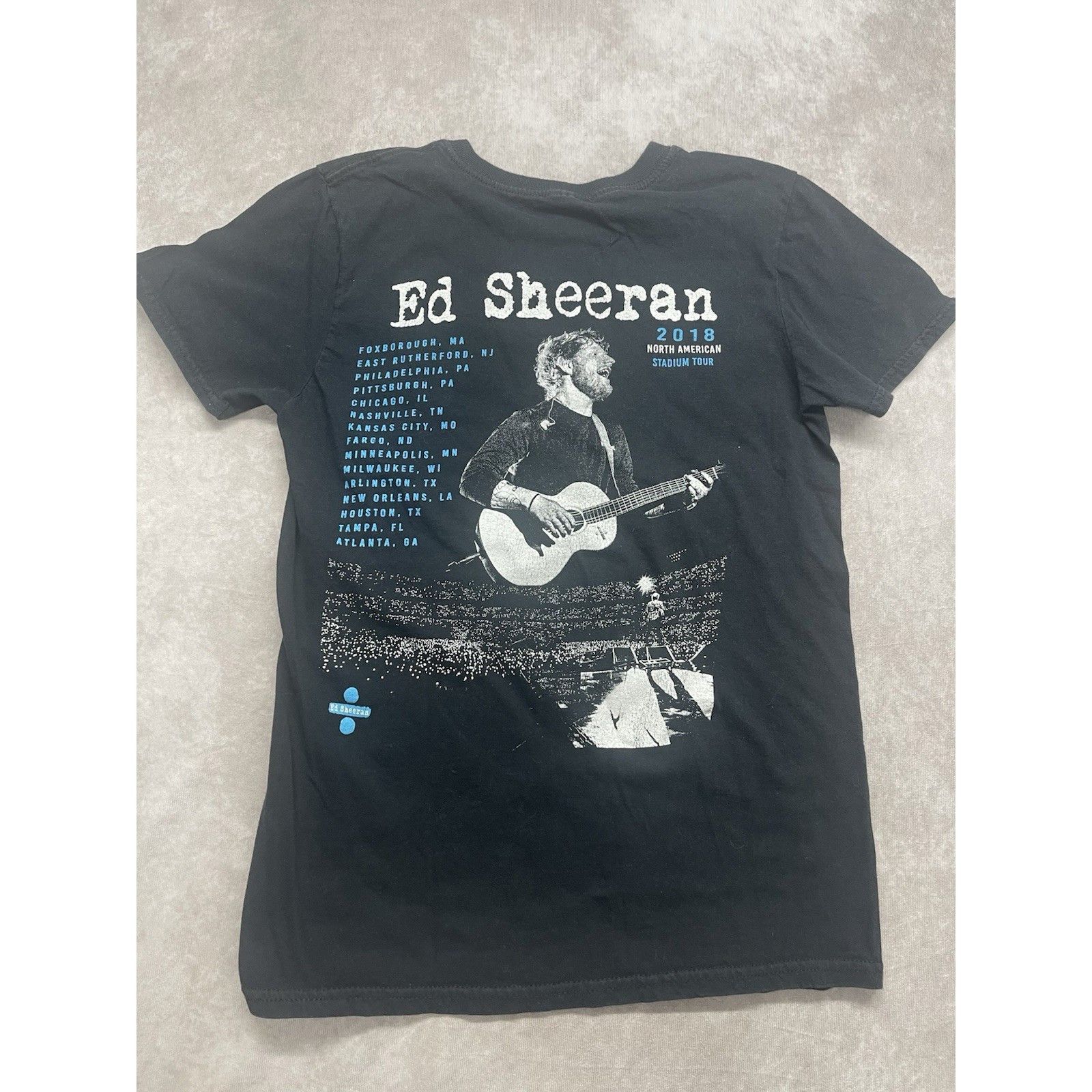 Other Ed Sheeran Divide Tour 2018 T-Shirt Women's Small Black Conc Size US S / EU 44-46 / 1 - 4 Thumbnail