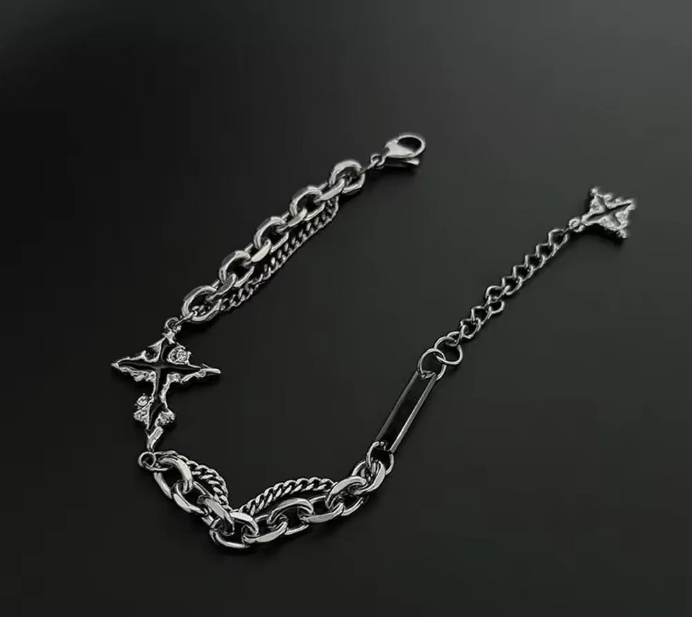 Jewelry Retro Flame Cross Bracelet Size ONE SIZE - 6 Thumbnail