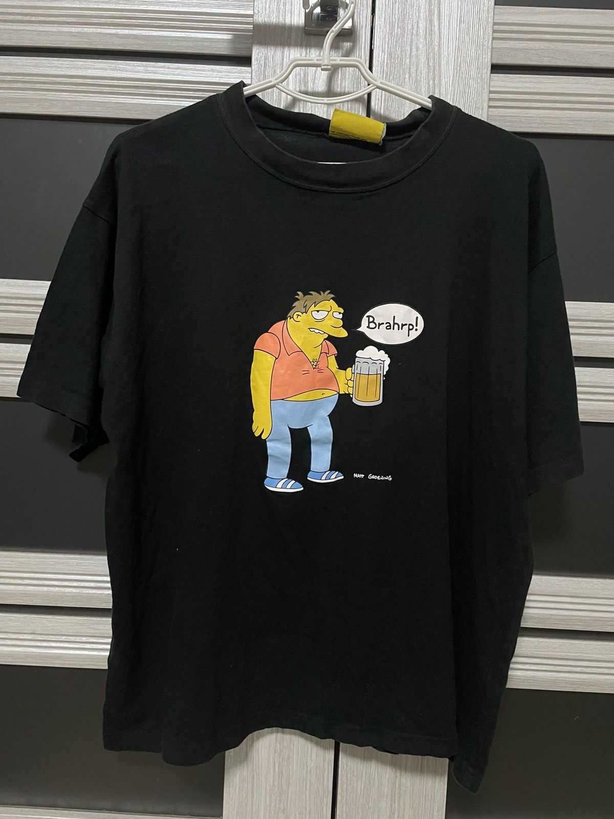 The Simpsons Vintage 2001 The Simpsons Barney Gumble Beer Tee Black XL Size US XL / EU 56 / 4 - 1 Thumbnail