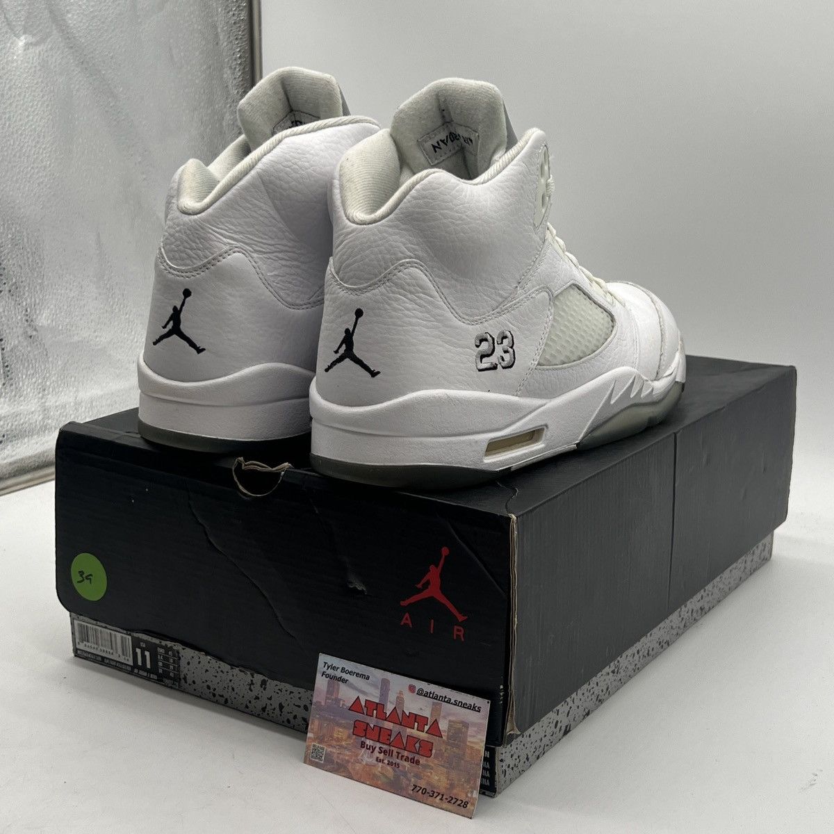 Jordan Brand Air Jordan 5 metallic white Size US 11 / EU 44 - 5 Thumbnail