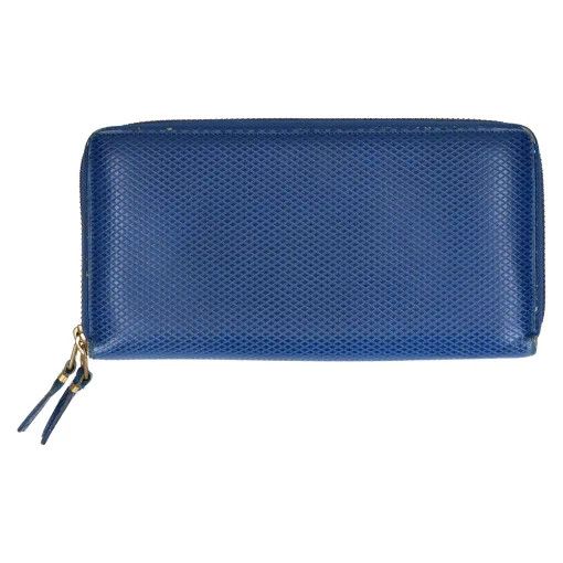 Comme des Garcons Wallet Round Zipper Long Blue Size ONE SIZE - 1 Thumbnail