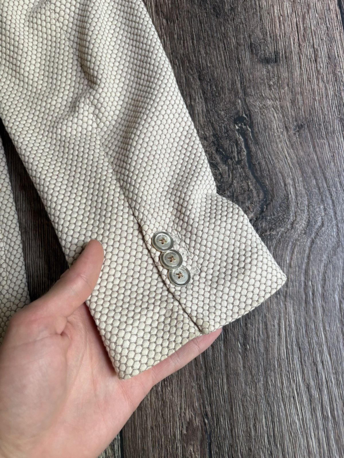 Circolo 1901 × Designer Circolo 1901 Women’s Cotton Blazer Jacket Textured Knit Size XL / US 12-14 / IT 48-50 - 13 Thumbnail