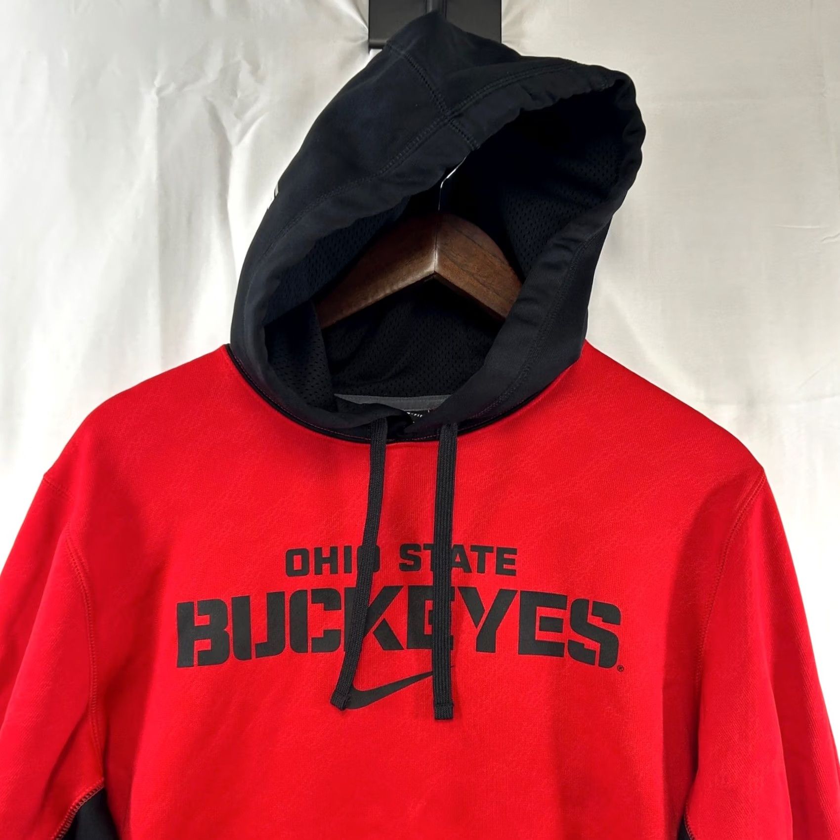 Nike Nike Buckeyes Hoodie Mens S Red Black Therma-FIT Pullover Sweatshirt Size US S / EU 44-46 / 1 - 2 Thumbnail