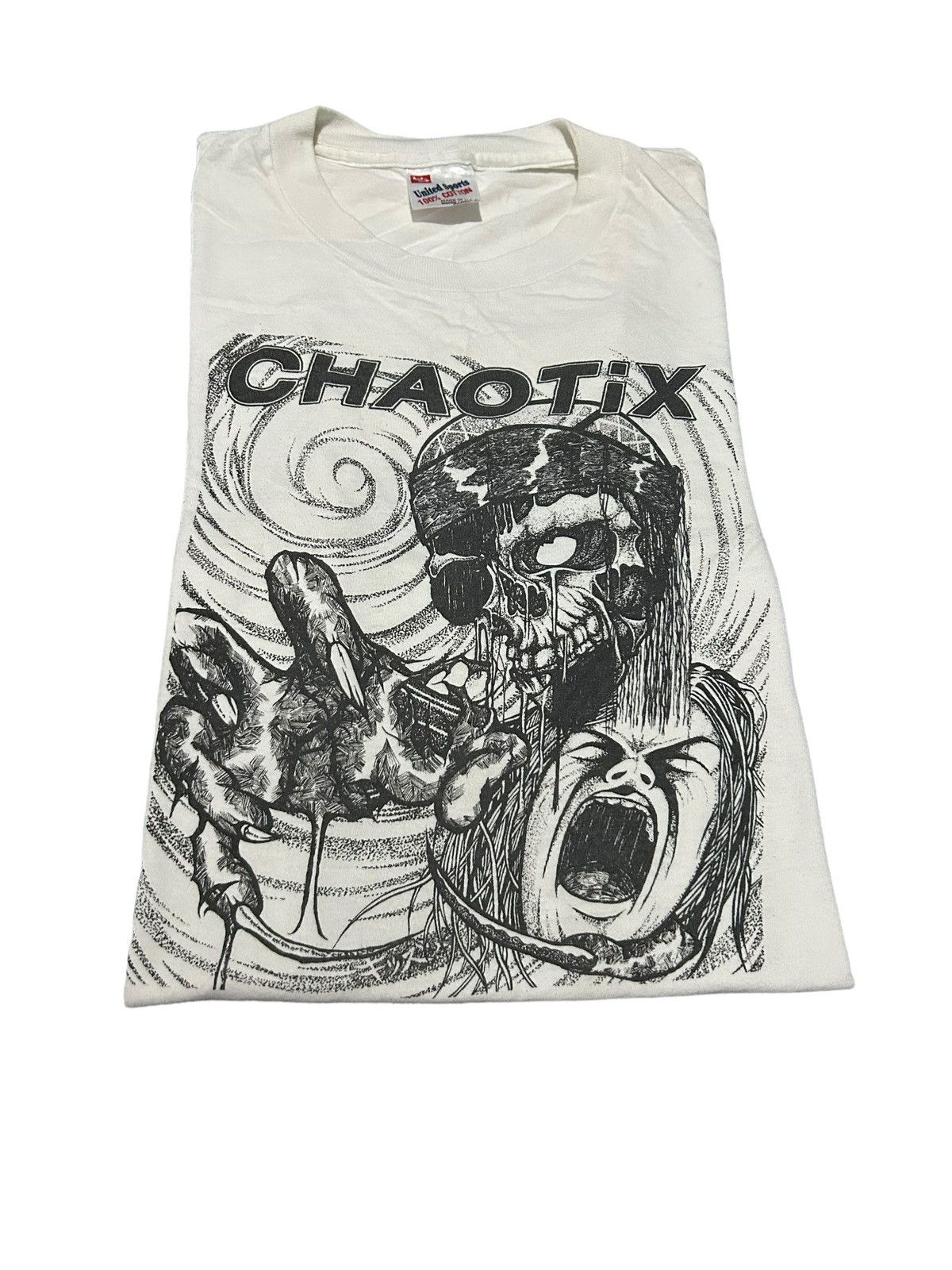 Vintage Vintage CHAOTiX Made In Usa Single stich ☠️ Size US M / EU 48-50 / 2 - 11 Thumbnail
