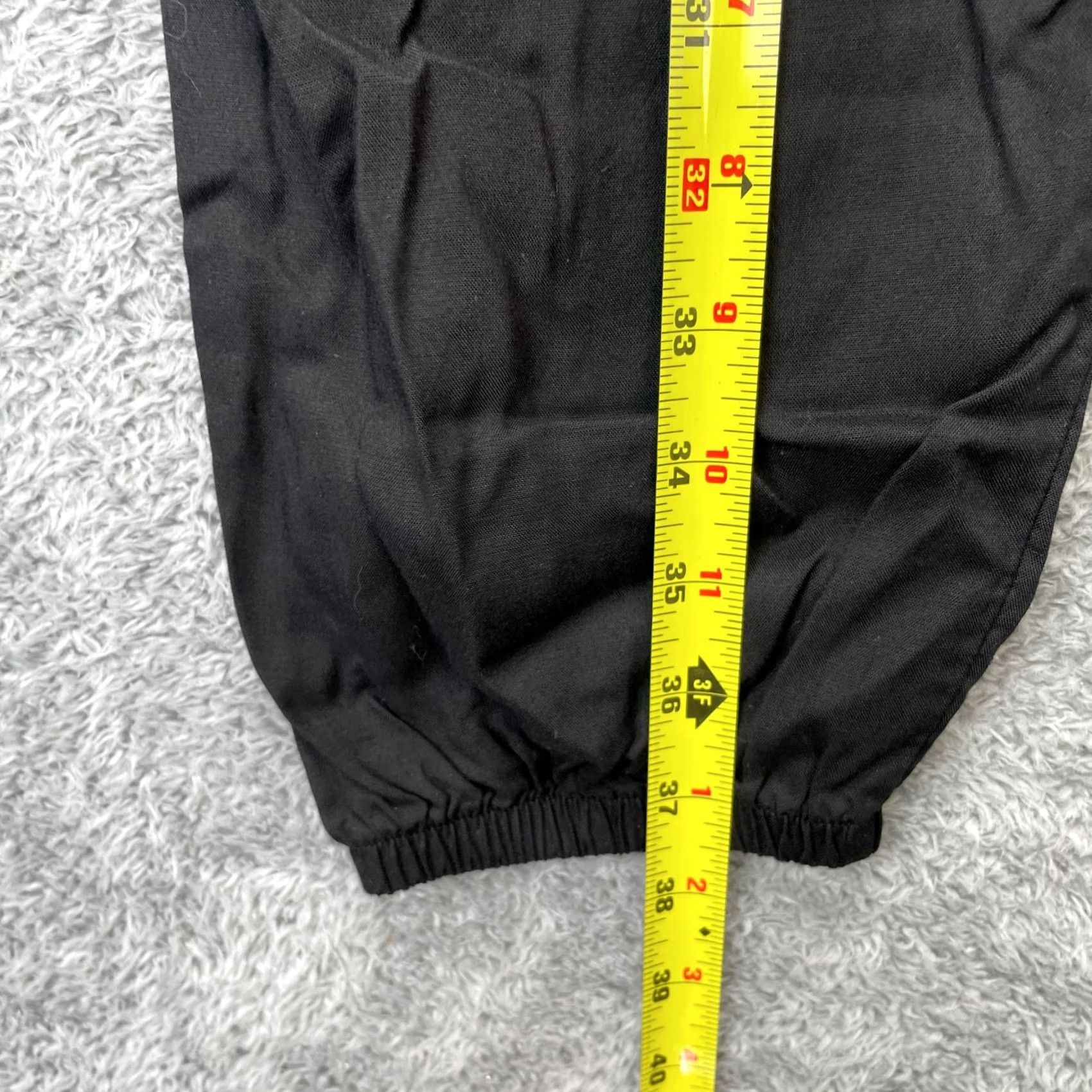 Uniqlo VINTAGE Uniqlo Pants Womens Large Black Jogger Elastic Waist Tapered Drawstring City College Size 30" / US 8 / IT 44 - 6 Thumbnail