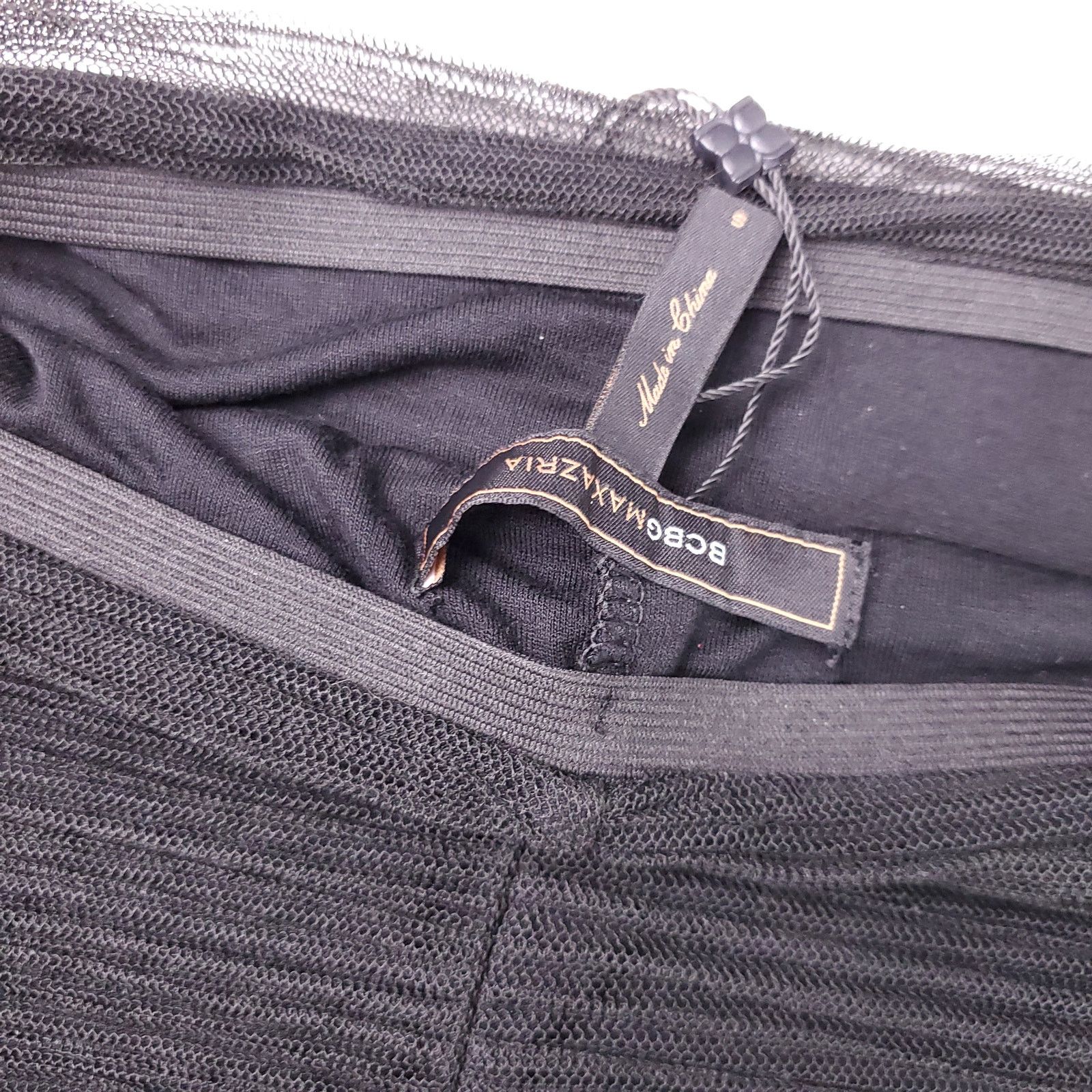 Bcbgmaxazria BCBG Little Black Skirt Mesh Wrap NWT Y2K Small Size 26" / US 2 / IT 38 - 6 Thumbnail