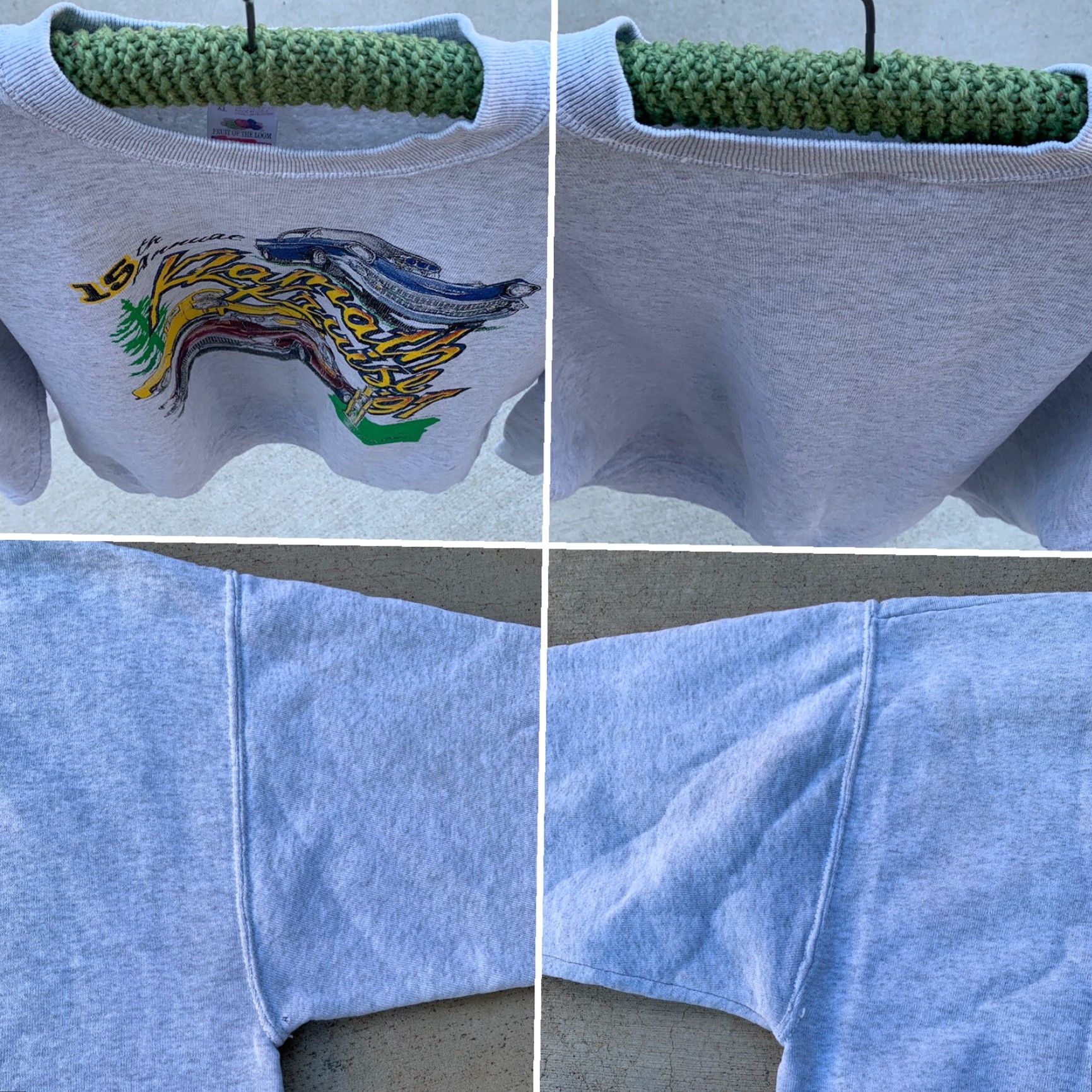 Fruit Of The Loom Vintage 15th Annual Klamath Kruise ’97 Sweatshirt Oregon 1990s XL Gray Graphic Sweatshirt Mens Size US XL / EU 56 / 4 - 4 Thumbnail