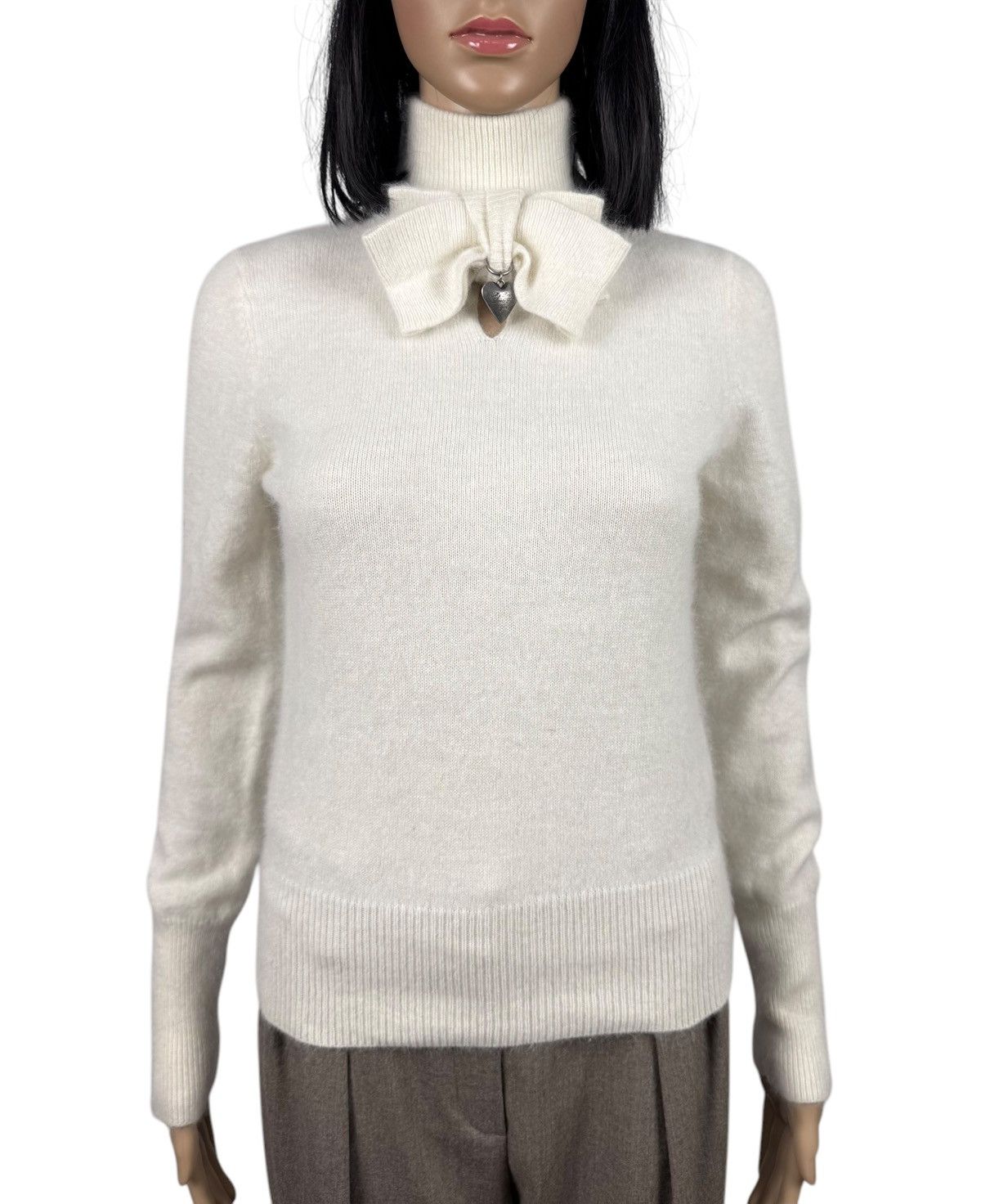 Viktor & Rolf Viktor & Rolf H&M Angora Sweater Turtleneck Heart Bow size S Size S / US 4 / IT 40 - 2 Thumbnail