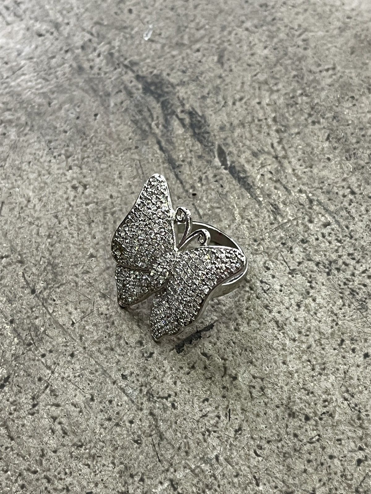 Other Artisanal Diamond Butterfly Ring (unisex) Size ONE SIZE - 14 Thumbnail