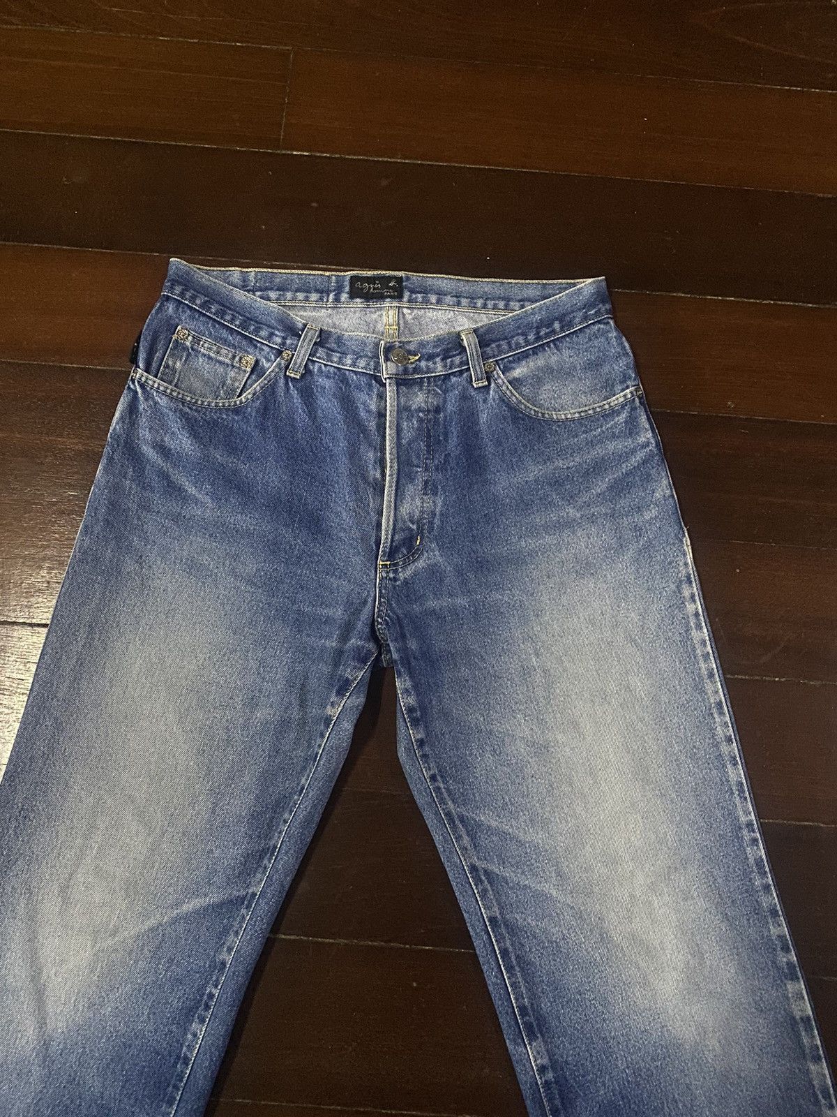 agnes b. FIRE 🔥 vintage 90s AGNES B flare jeans nice faded Size US 34 / EU 50 - 7 Thumbnail