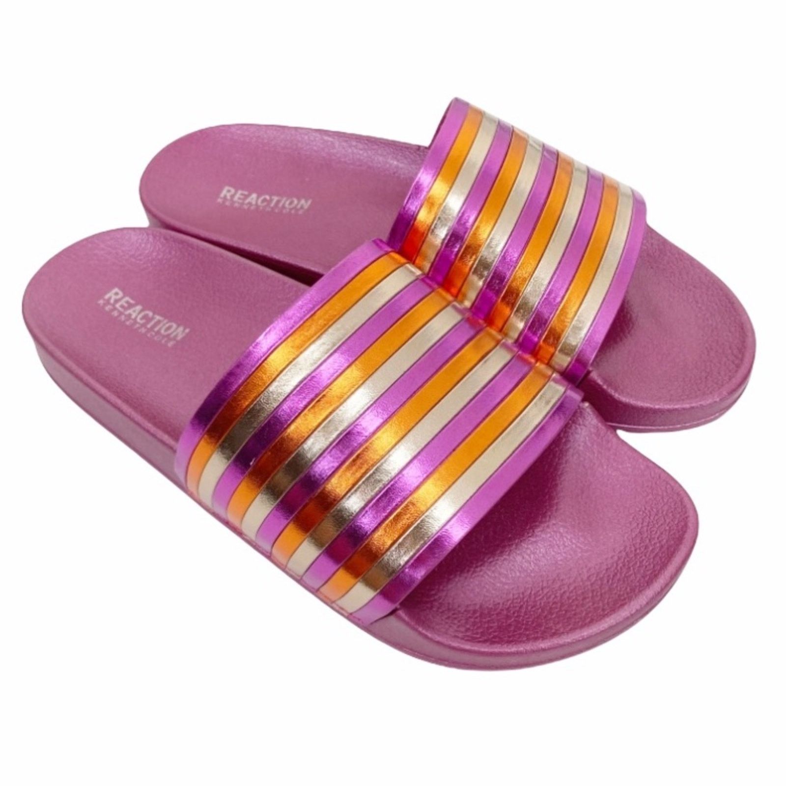 Other Kenneth Cole Reaction Pool Pipes Pink Slides Sz 7 Size US 7 / IT 37 - 7 Thumbnail