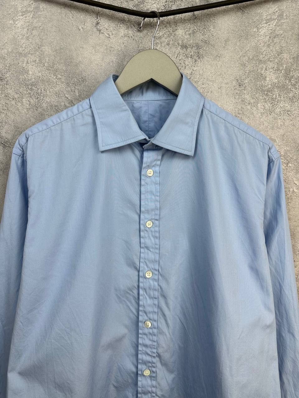 Anderson & Sheppard Anderson & Sheppard Savile Row Light Blue Dress Shirt French Size US XL / EU 56 / 4 - 4 Thumbnail