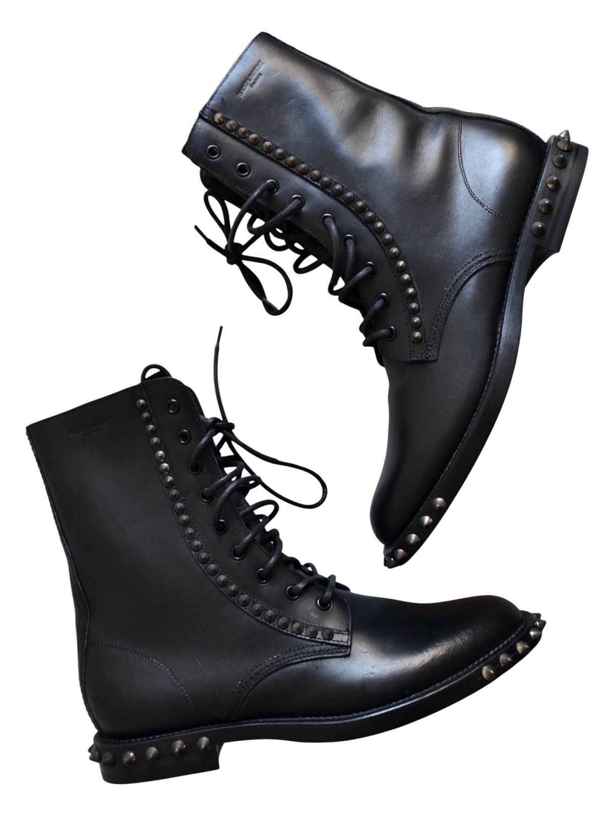 Saint Laurent Paris Saint Laurent By Hedi Slimane Fall Winter 2013 Studded Boots Size US 8 / EU 41 - 5 Thumbnail