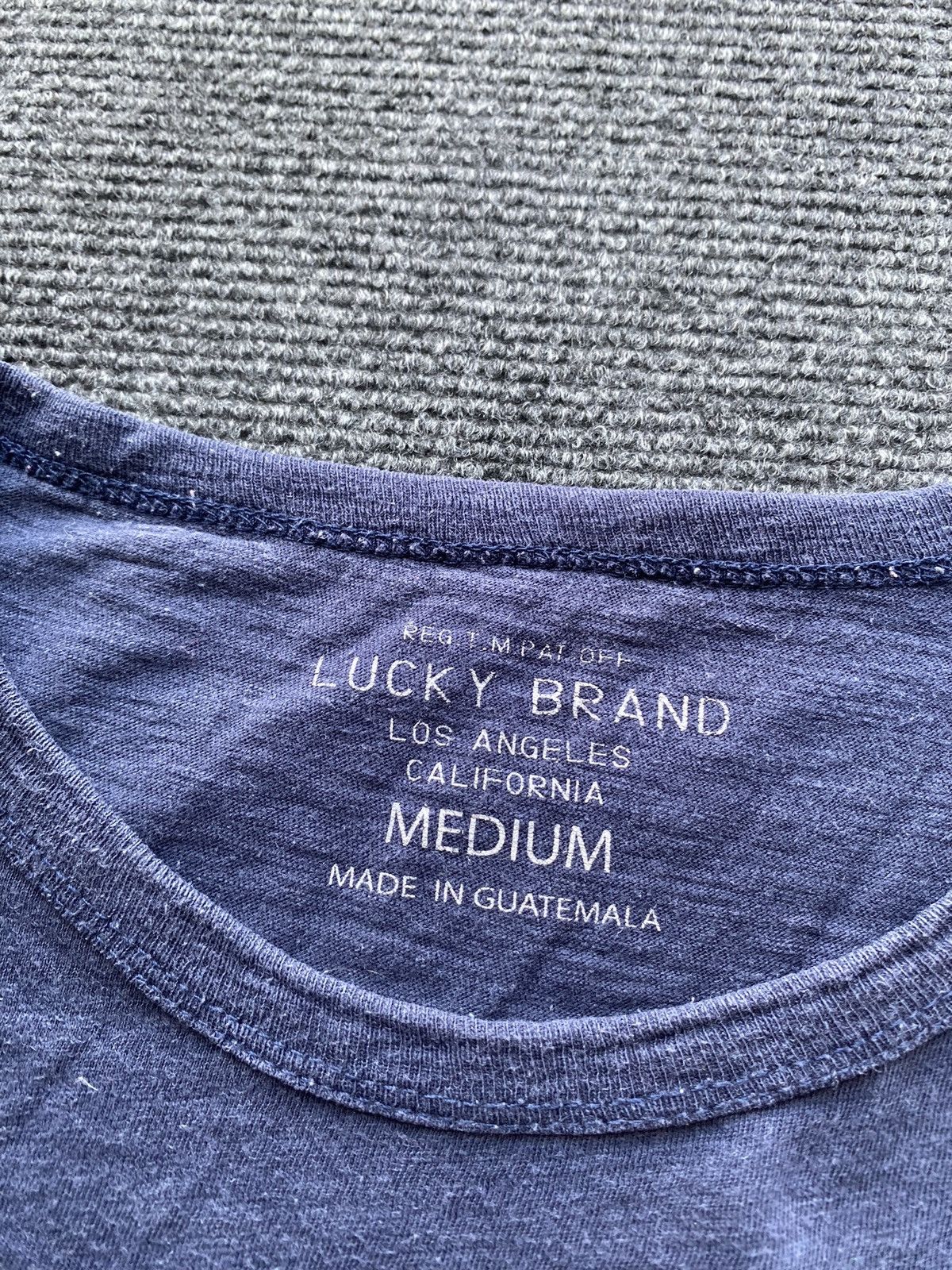 Lucky Brand 🔥Lucky Brand Usa blue tee m size racing rare Size US M / EU 48-50 / 2 - 3 Thumbnail