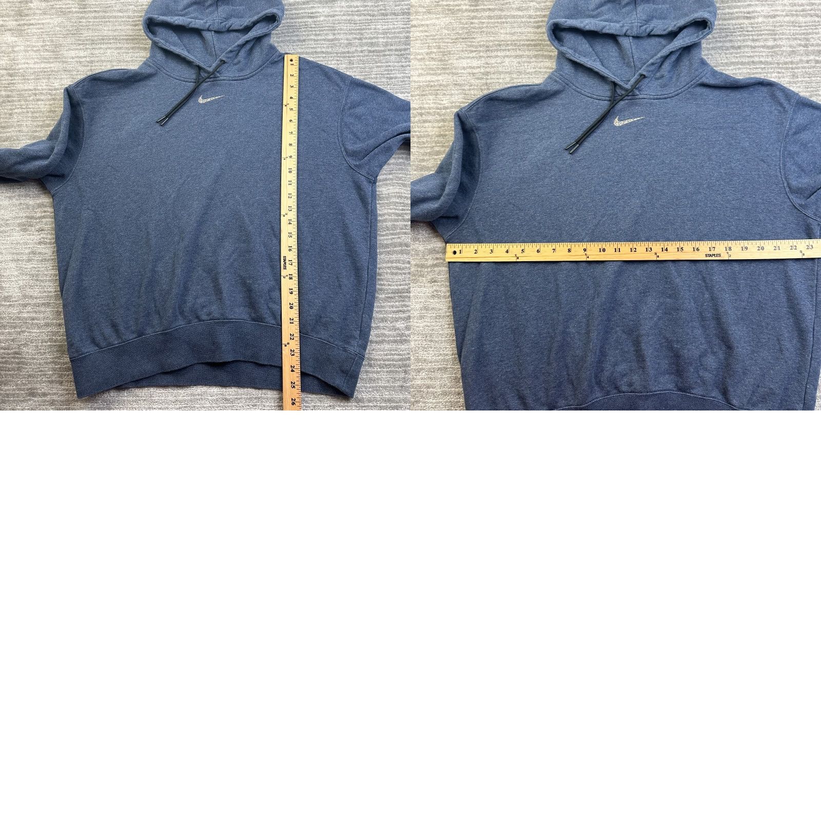 Nike Nike Center Swoosh Hoodie Mens Small Blue Pullover Casual Sweater Size US S / EU 44-46 / 1 - 8 Thumbnail